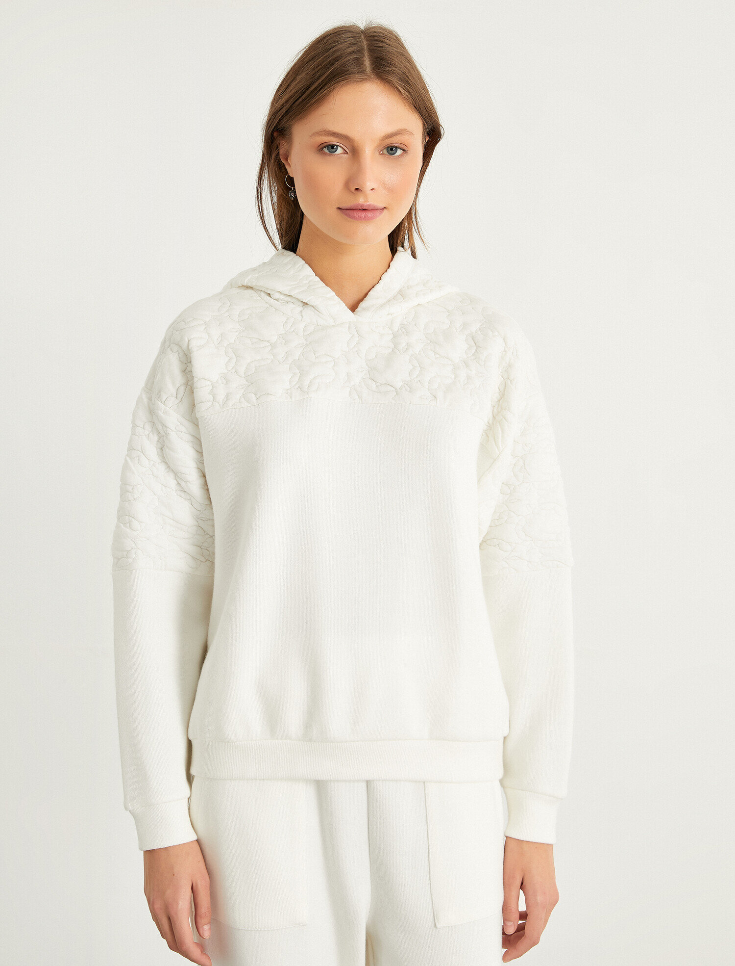   Kapüşonlu Pijama Üstü