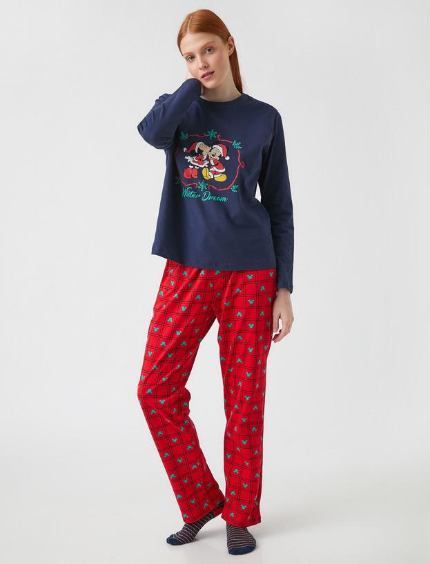   Mickey Mouse Lisanslı Pamuklu Pijama Takımı