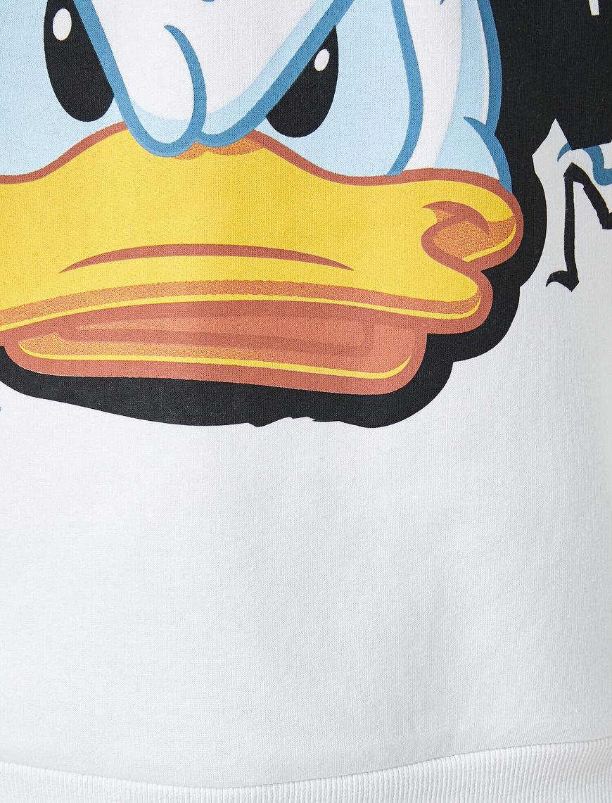   Donald Duck Kapşonlu Sweatshirt Lisanslı Baskılı