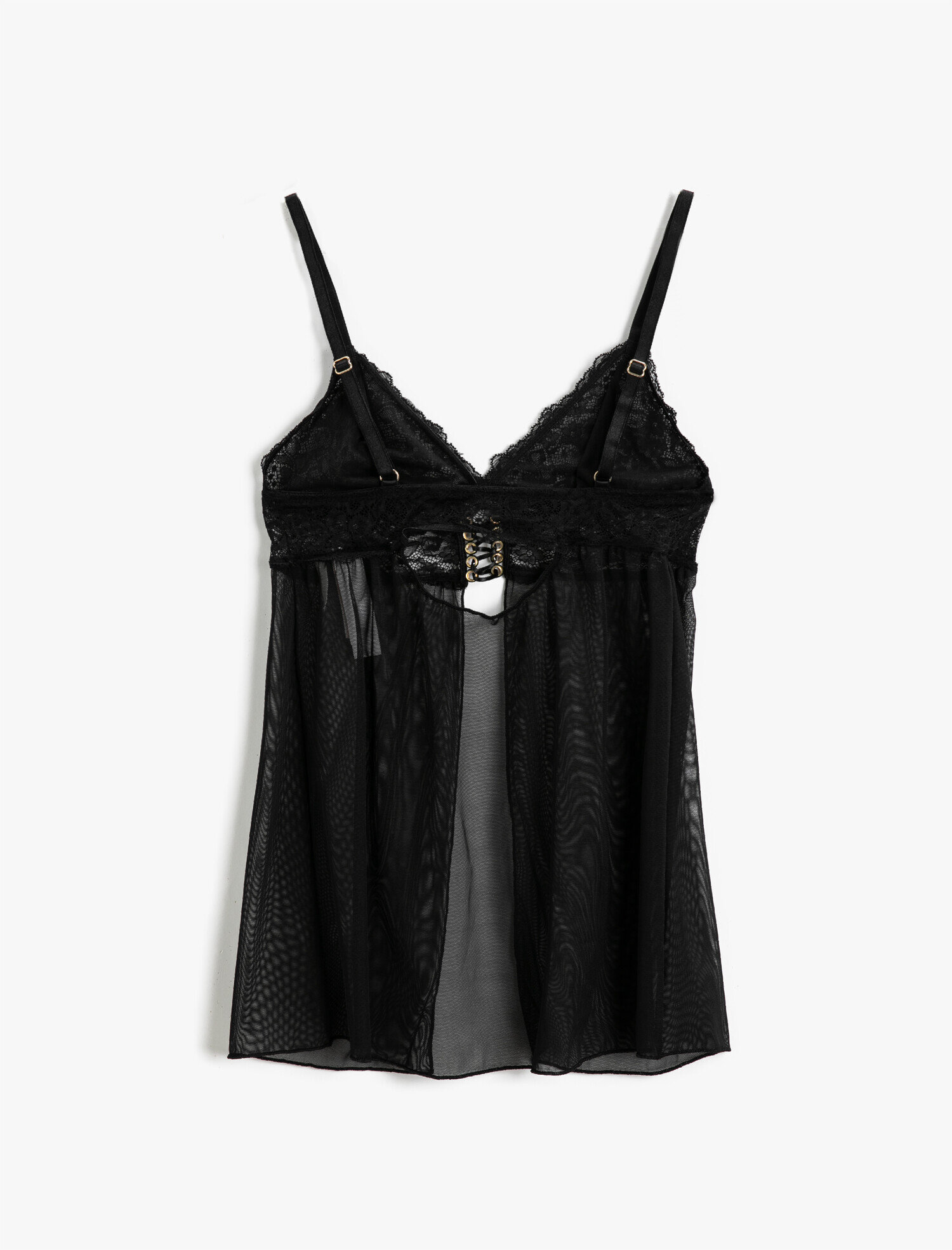   Dantelli Transparan Gecelik