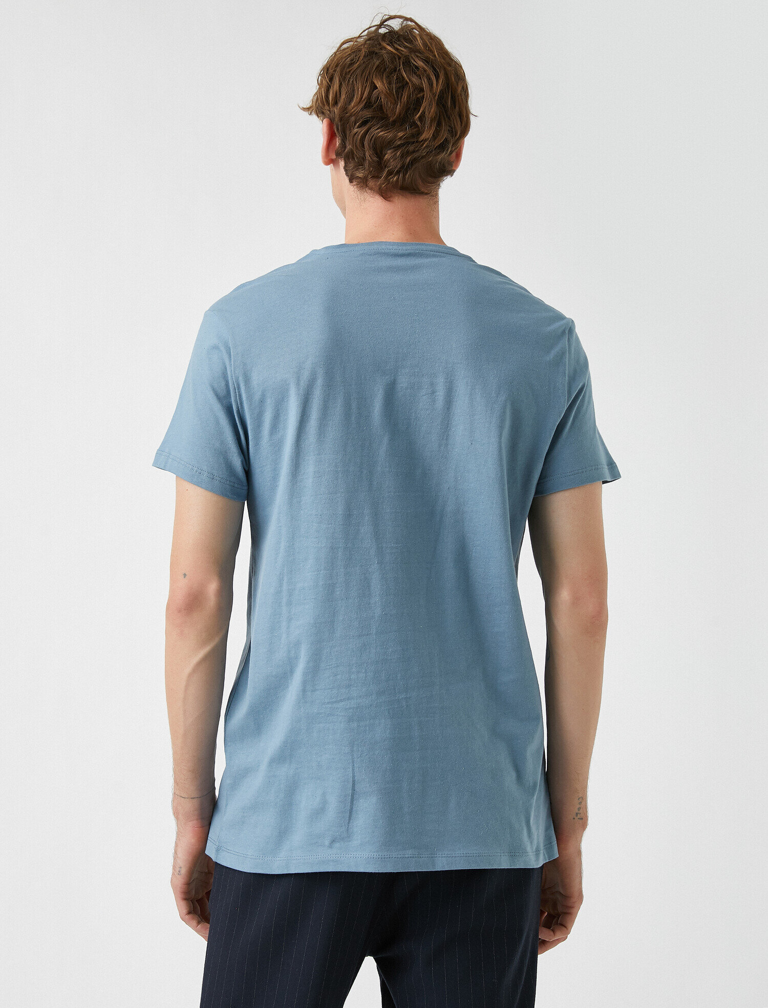   Basic Tişört Bisiklet Yaka