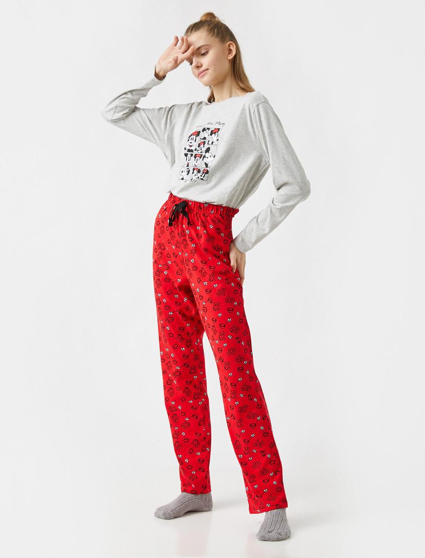   Mickey Mouse Lisanslı Uzun Kollu Pijama Takımı