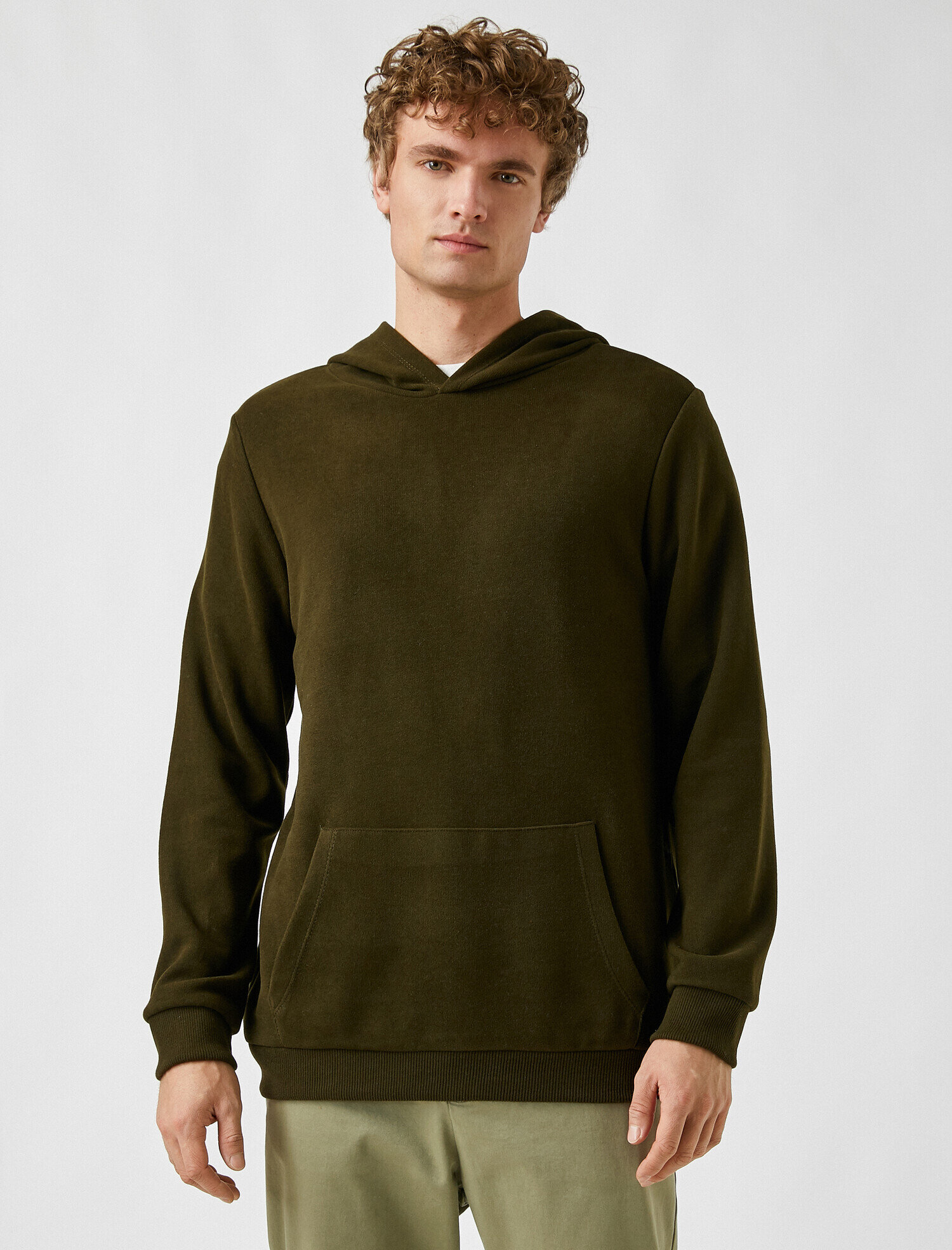   Oversize Basic Kapüşonlu Sweatshirt