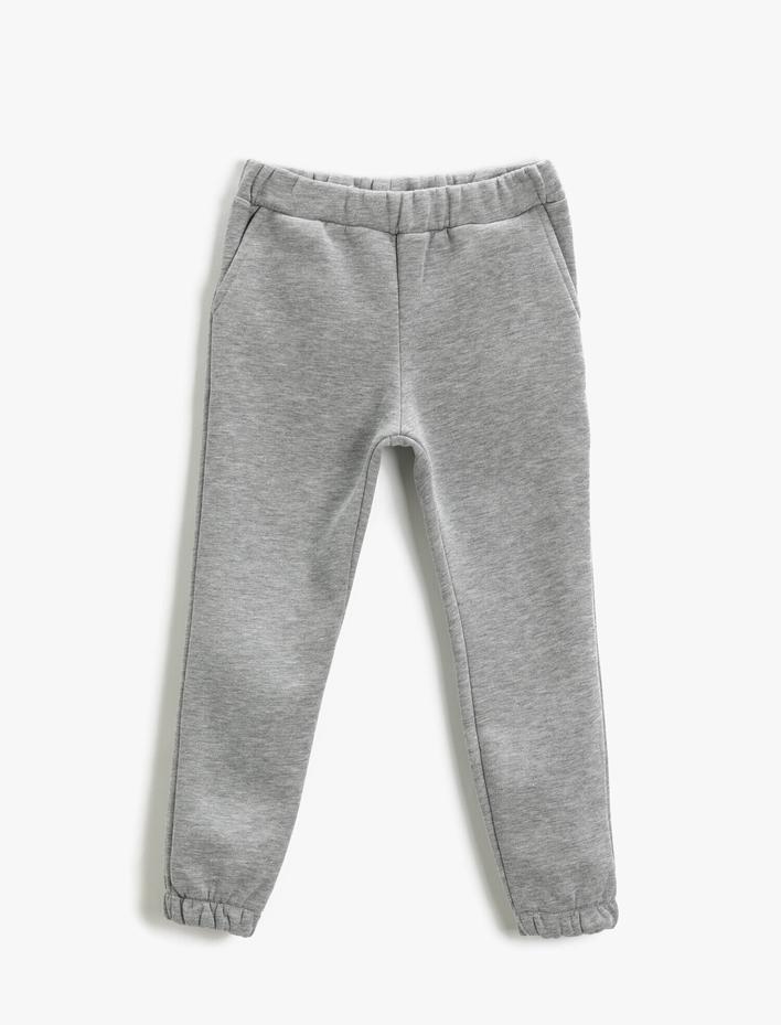 Kız Çocuk Basic Jogger Eşofman Altı Cepli