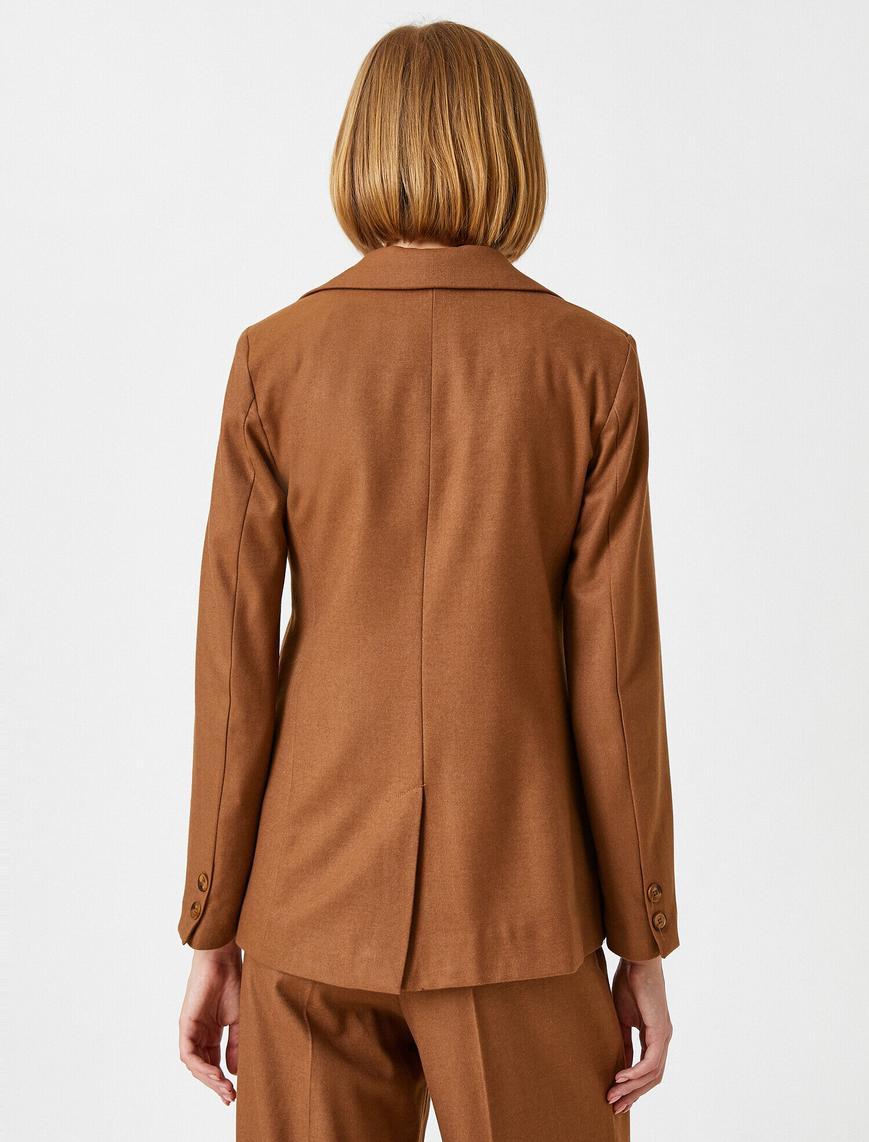   V Yaka Blazer Ceket