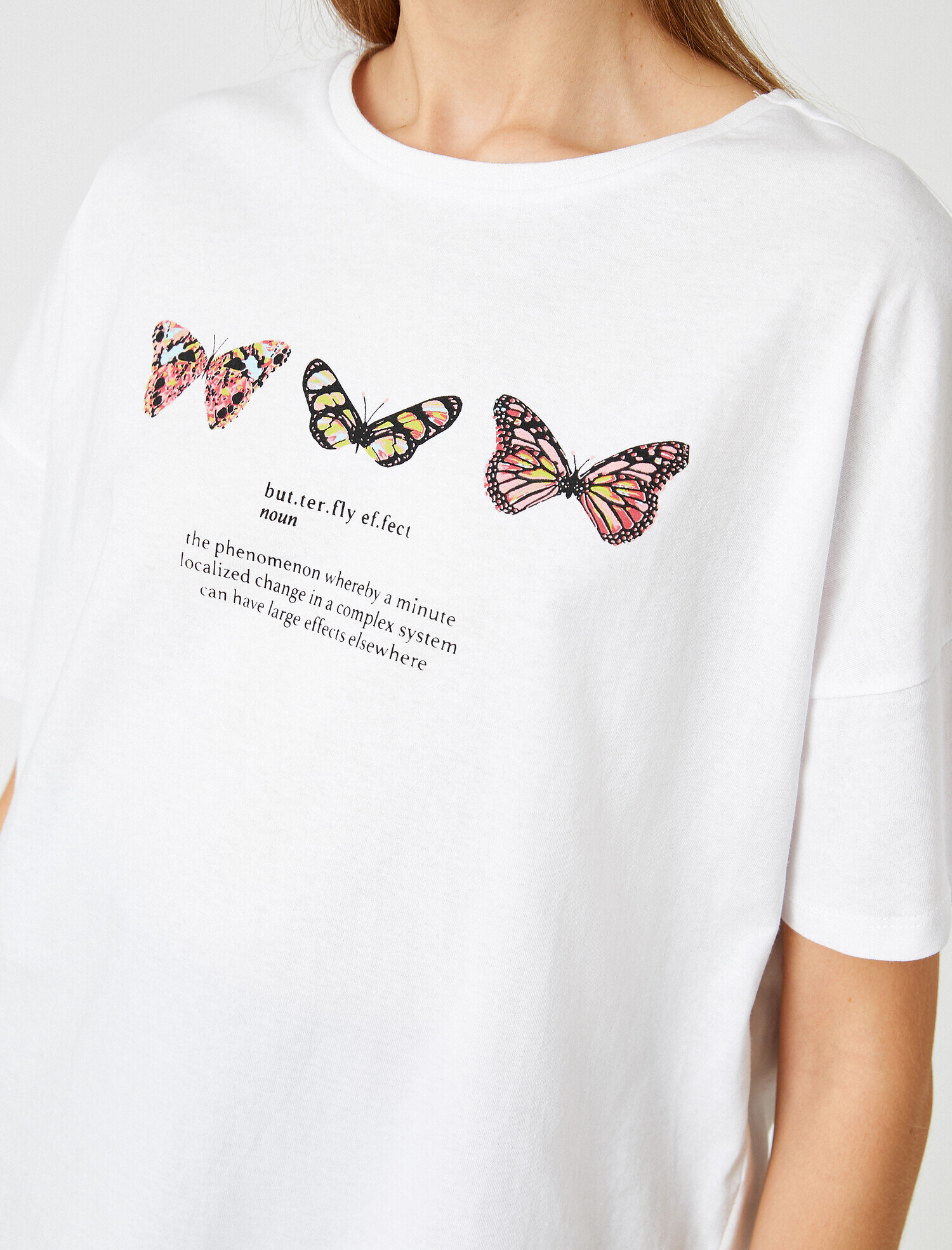   Baskılı Kısa Kollu Pamuklu Tişört