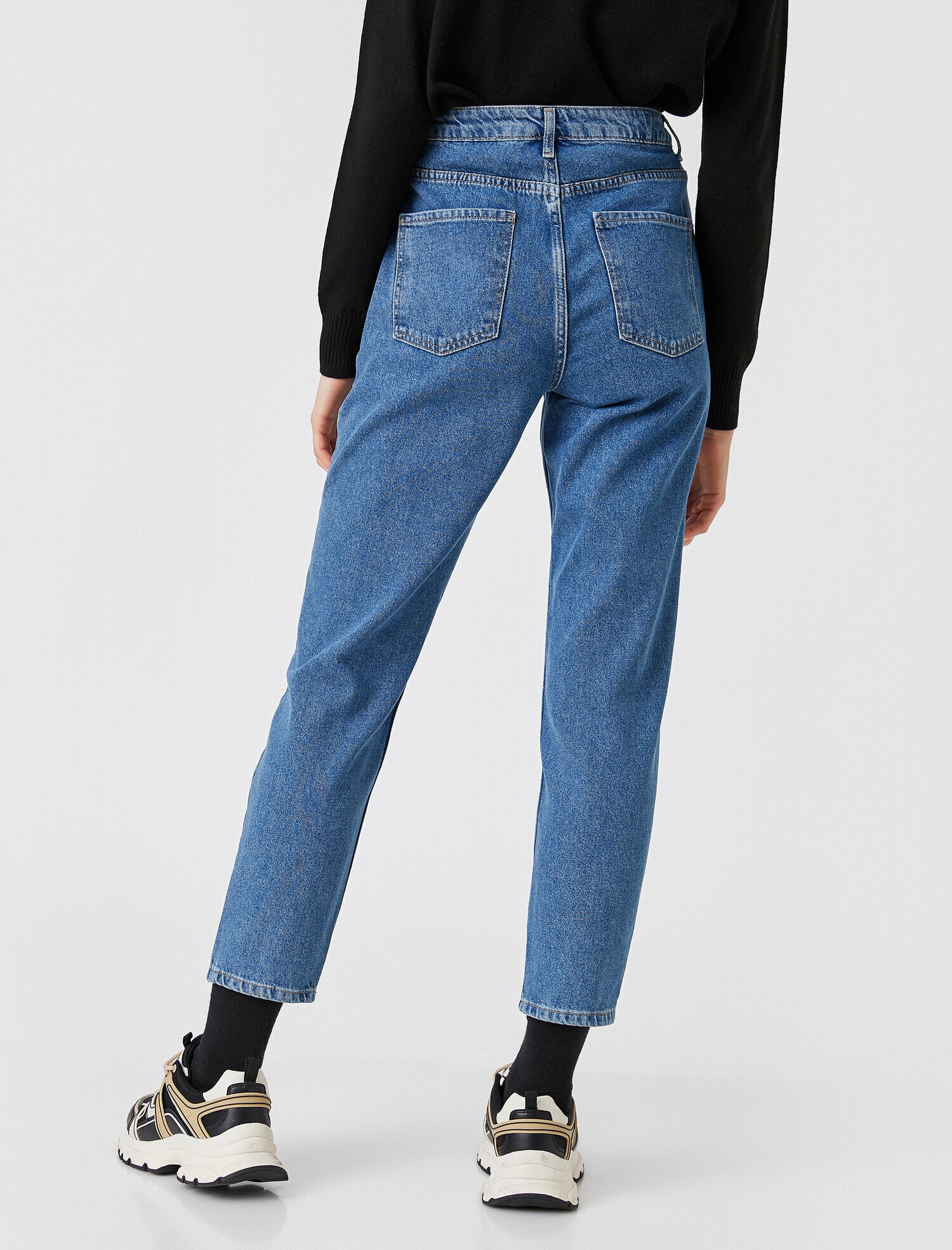   Yüksek Bel Kot Pantolon - Mom Jean