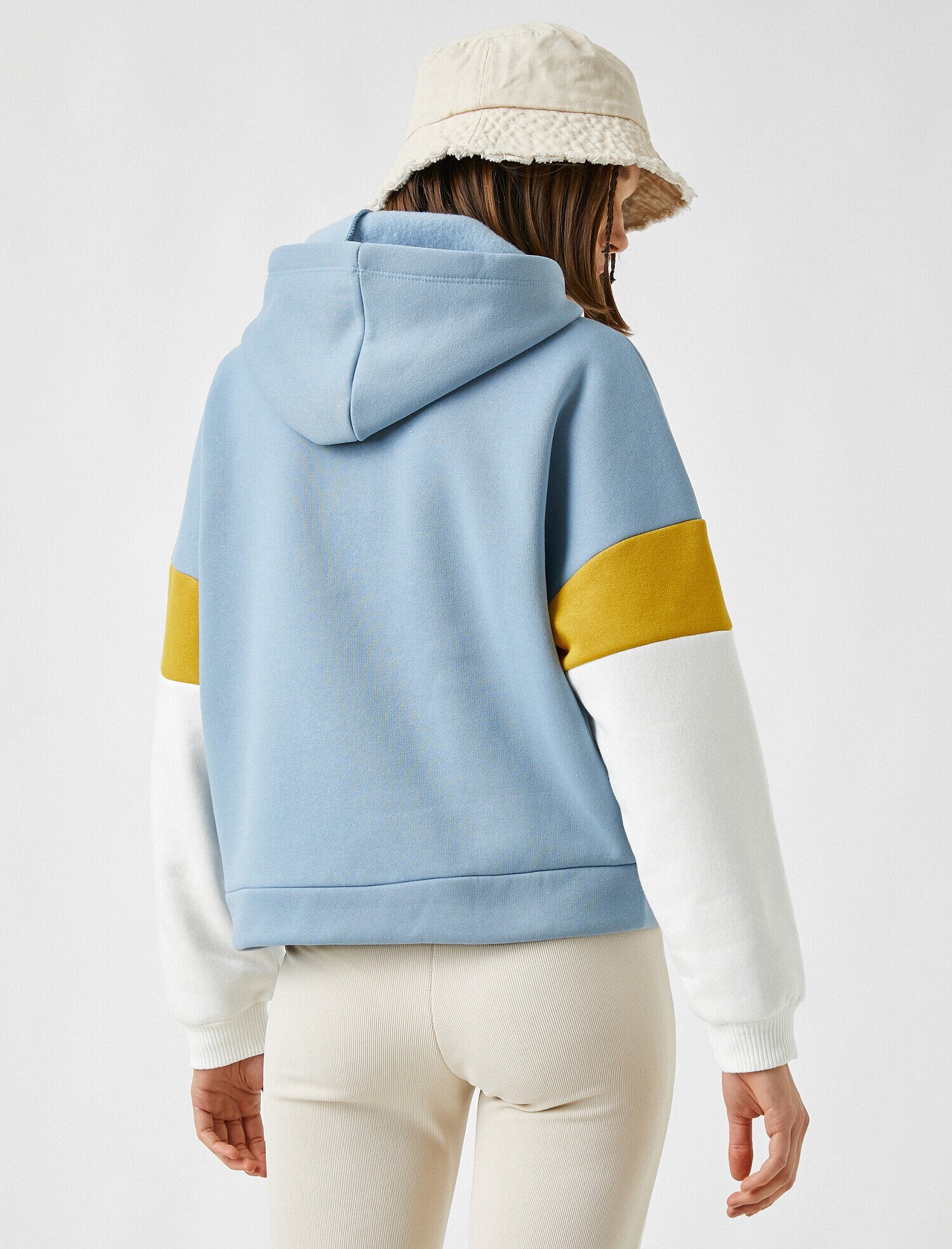 Kapüşonlu Baskılı Sweatshirt