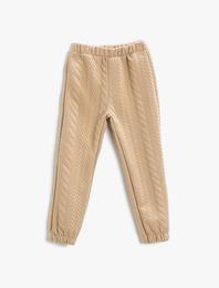 Basic Eşofman Altı Jogger Dokulu