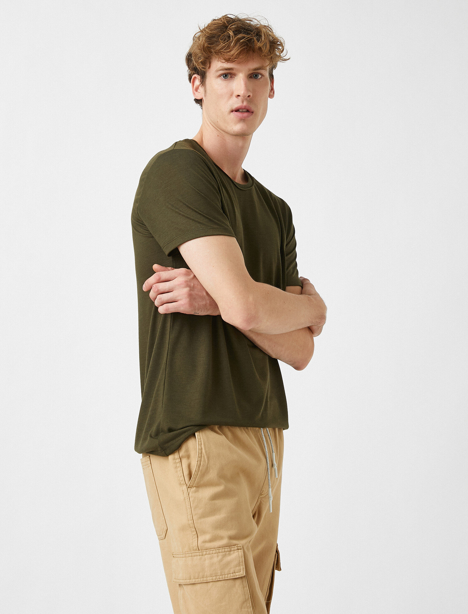   Basic Tişört Bisiklet Yaka