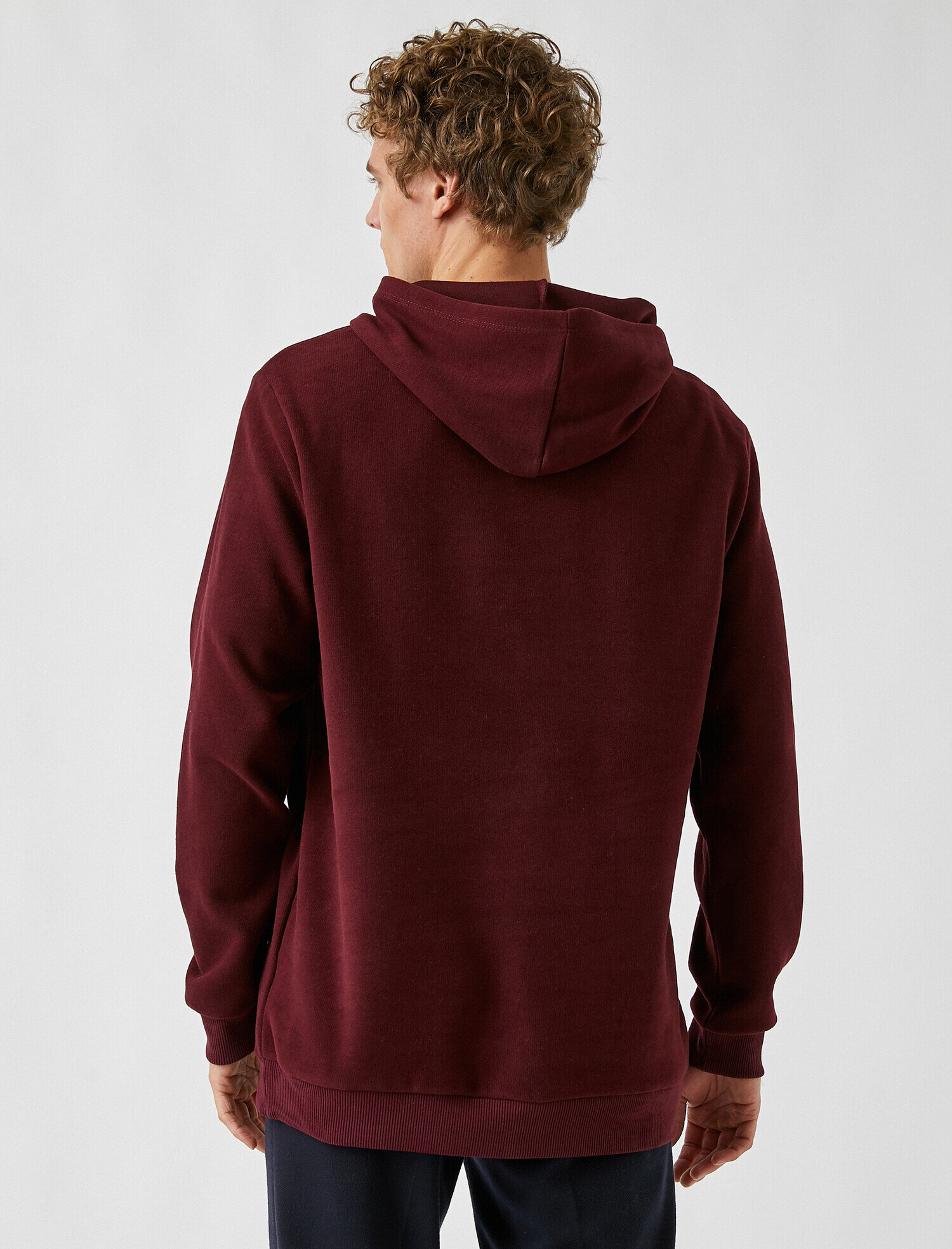  Oversize Basic Kapüşonlu Sweatshirt