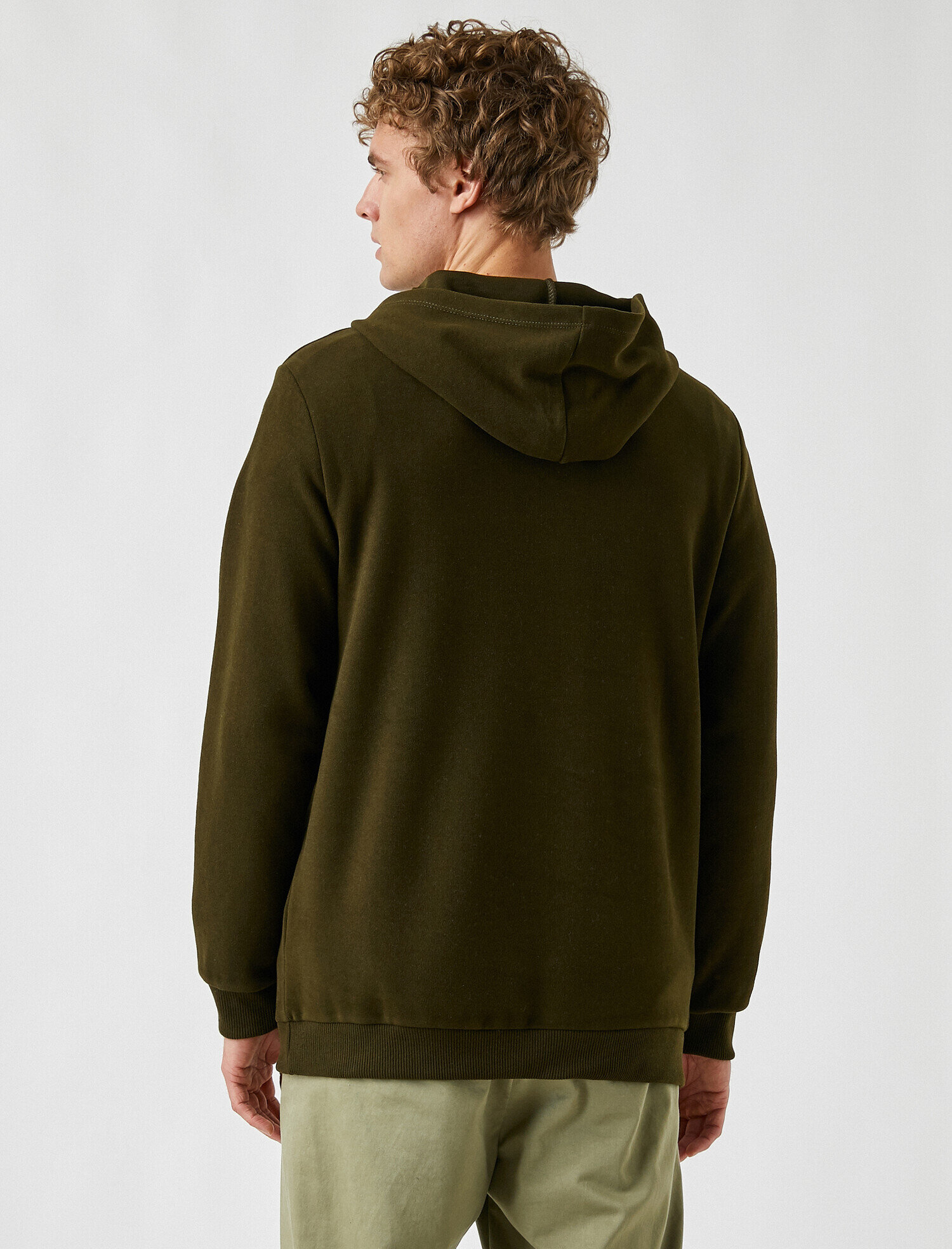   Oversize Basic Kapüşonlu Sweatshirt