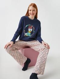Daisy Duck Lisanslı Pamuklu Pijama Takımı