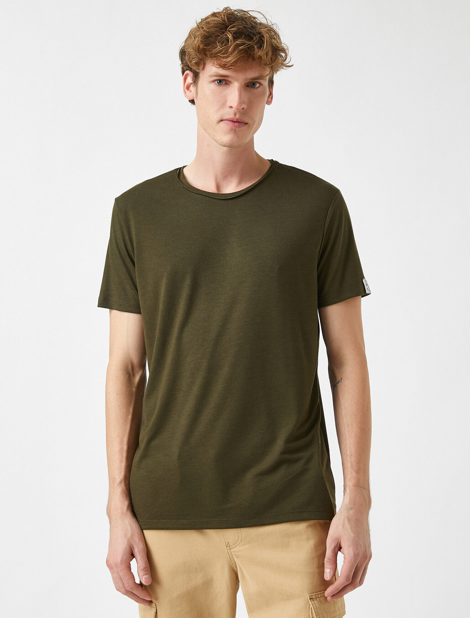   Basic Tişört Bisiklet Yaka