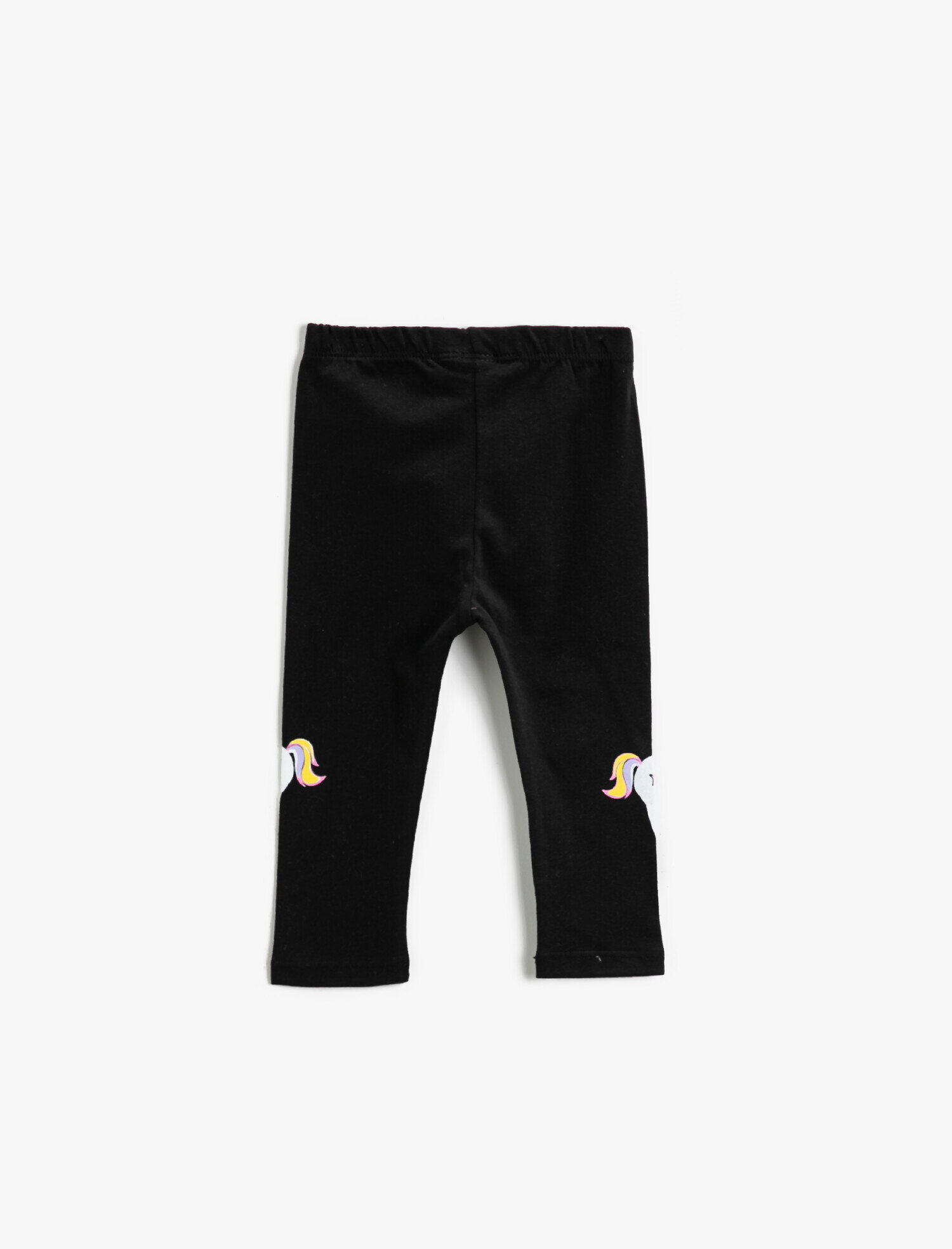  Kız Bebek Unicorn Baskılı Beli Lastikli Tayt