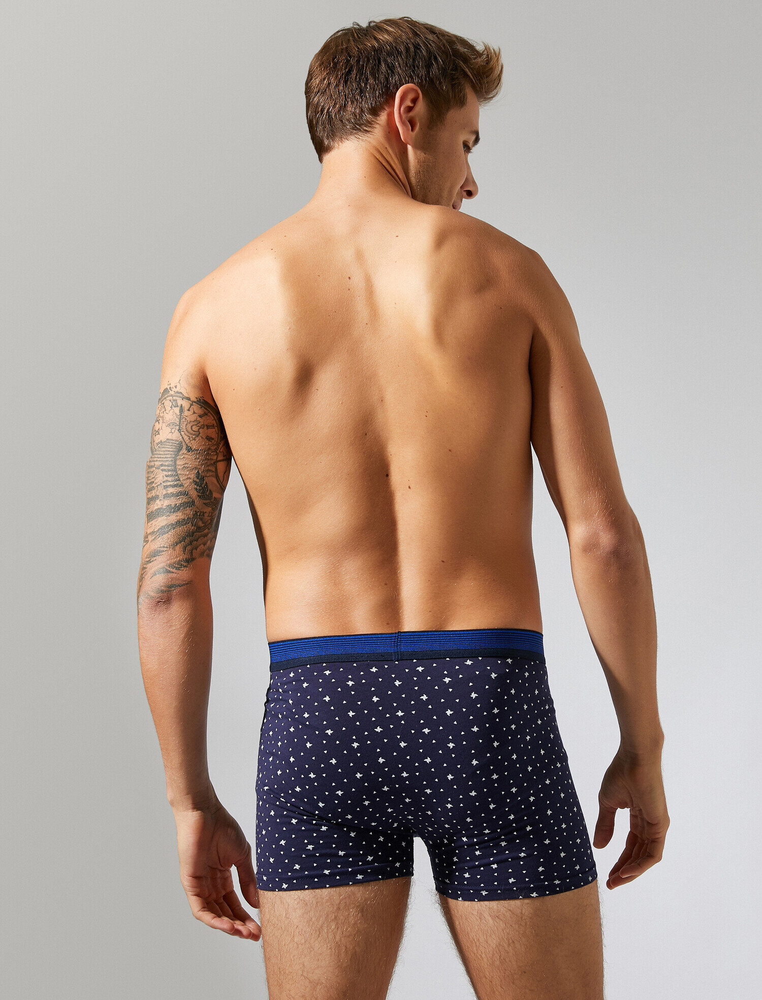   Pamuklu 3'lü Basic Boxer Seti