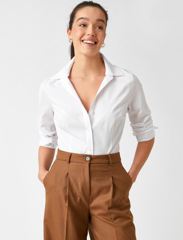  Uzun Kollu Basic Gömlek