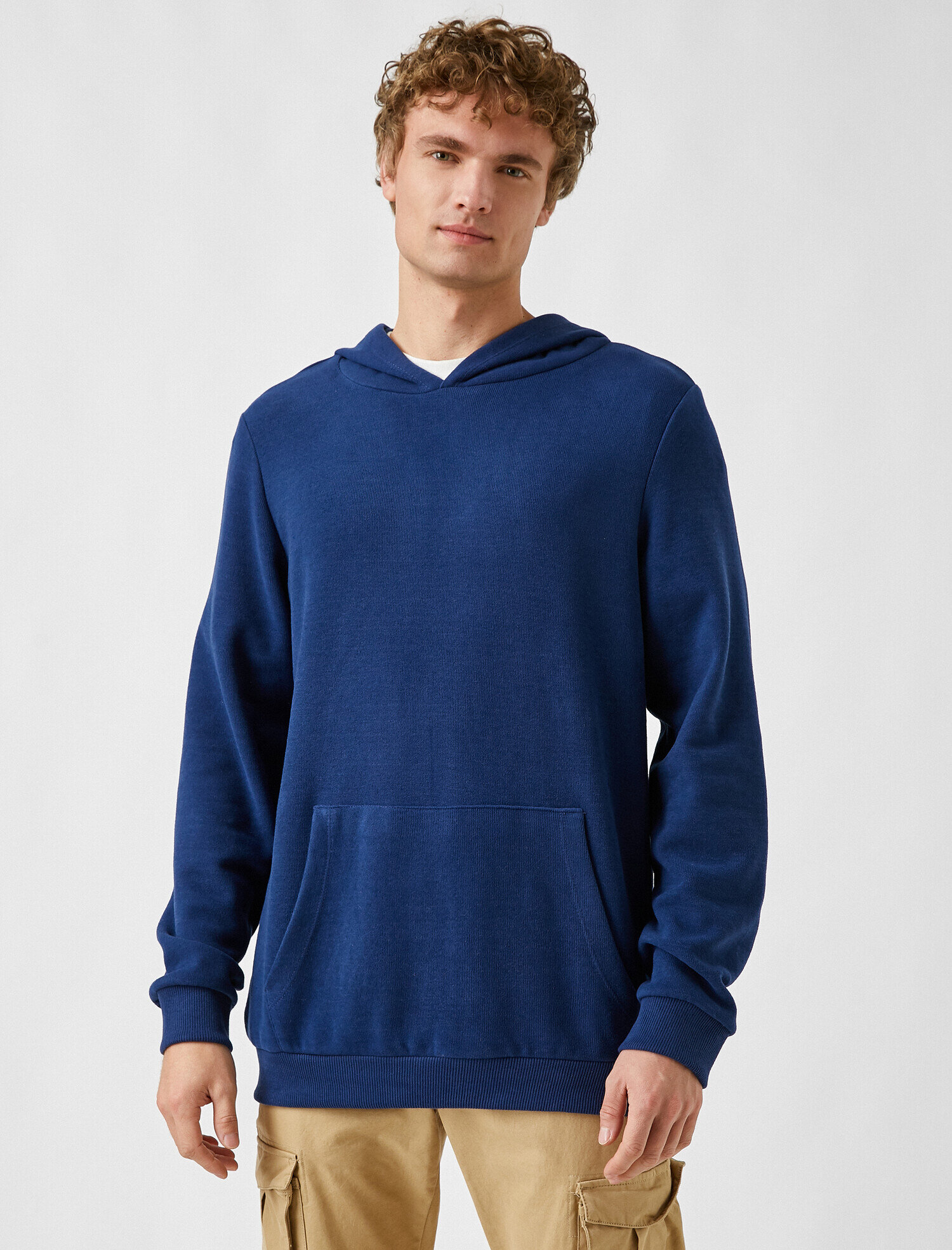   Oversize Basic Kapüşonlu Sweatshirt