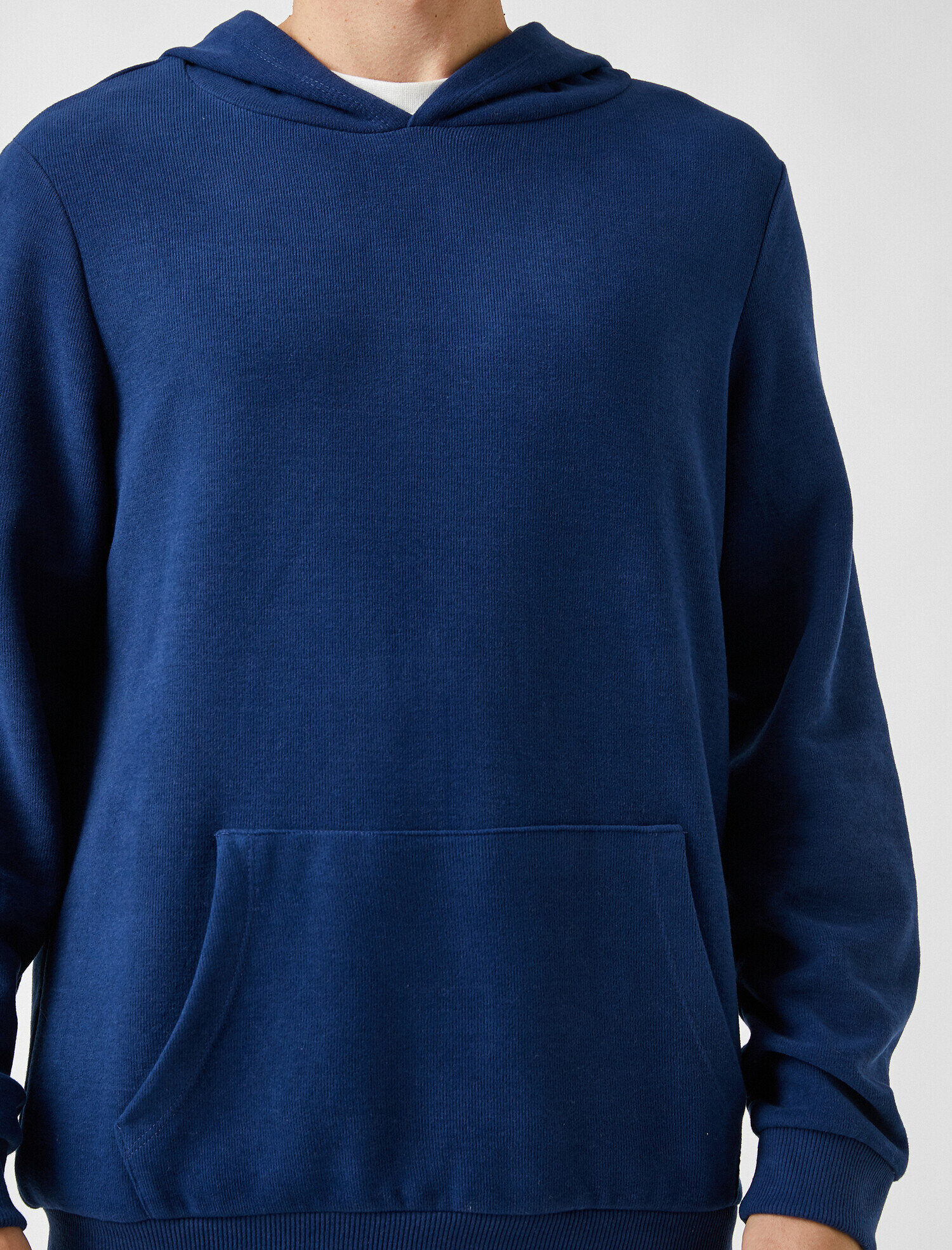   Oversize Basic Kapüşonlu Sweatshirt