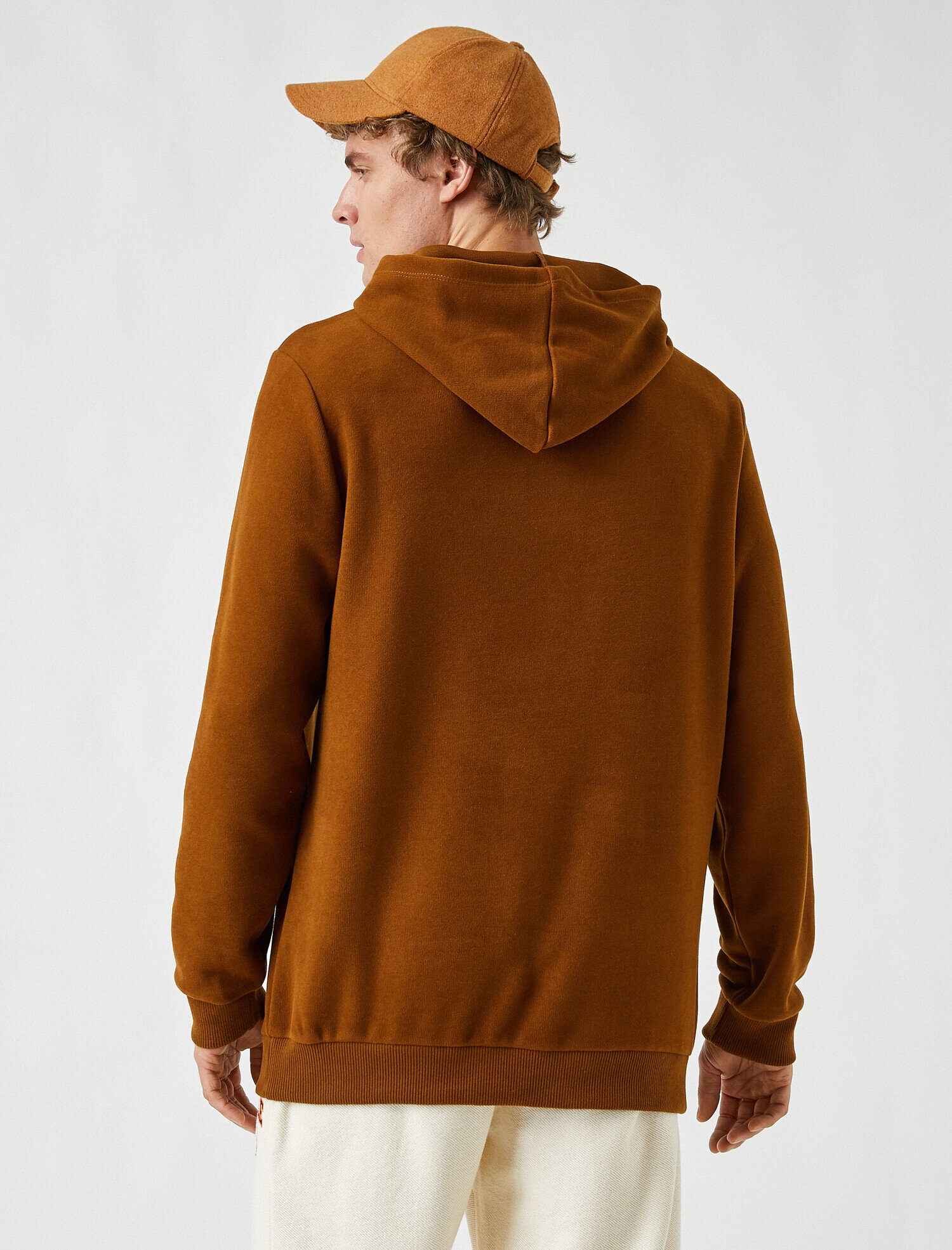 Oversize Basic Kapüşonlu Sweatshirt