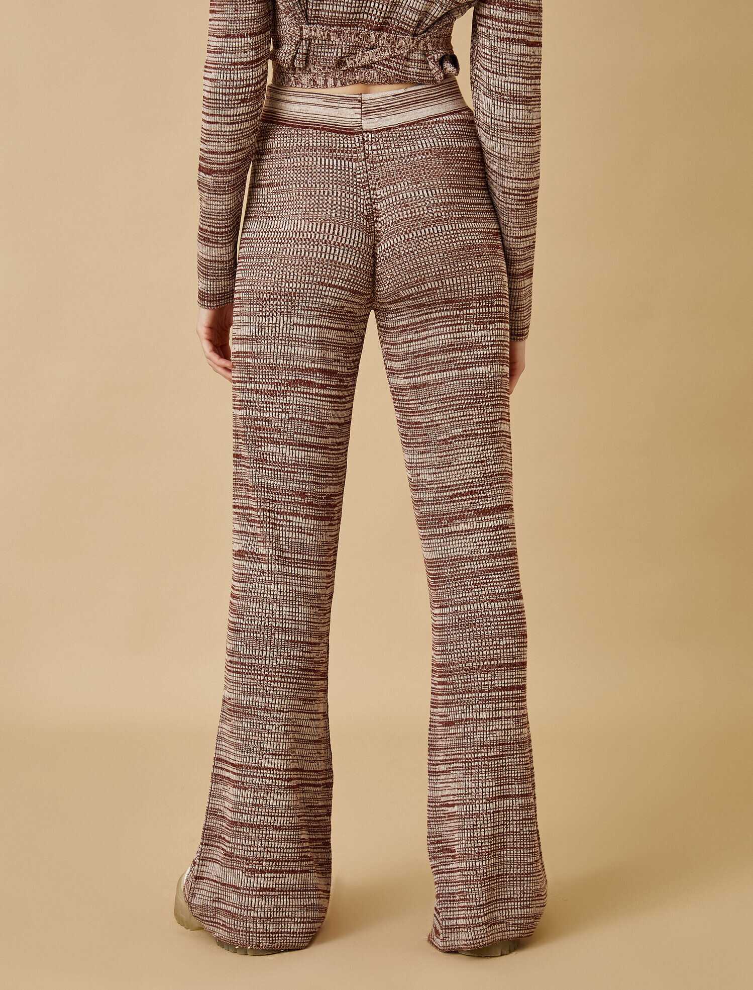   Yüksek Bel Triko Pantolon