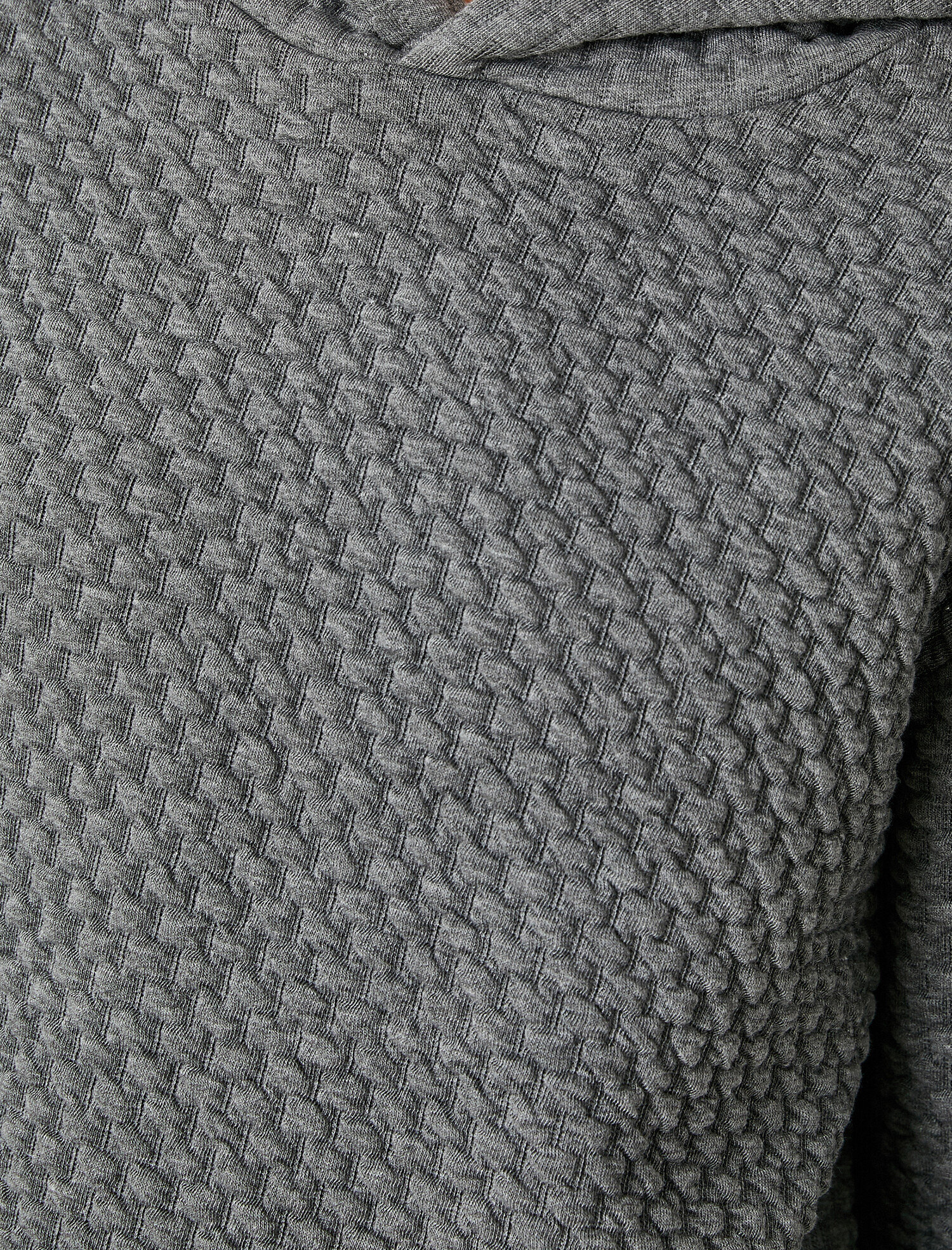   Kapüşonlu Kapitone Uzun Kollu Sweatshirt