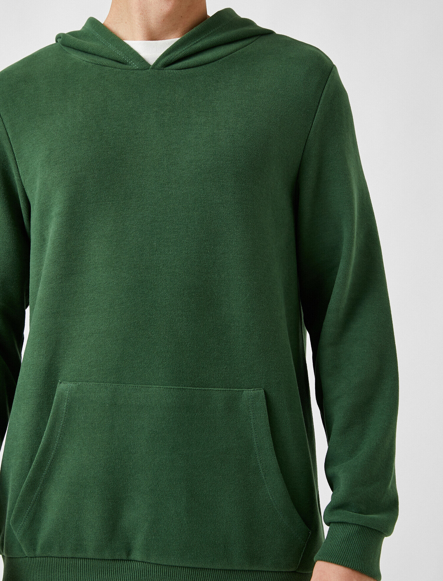   Oversize Basic Kapüşonlu Sweatshirt