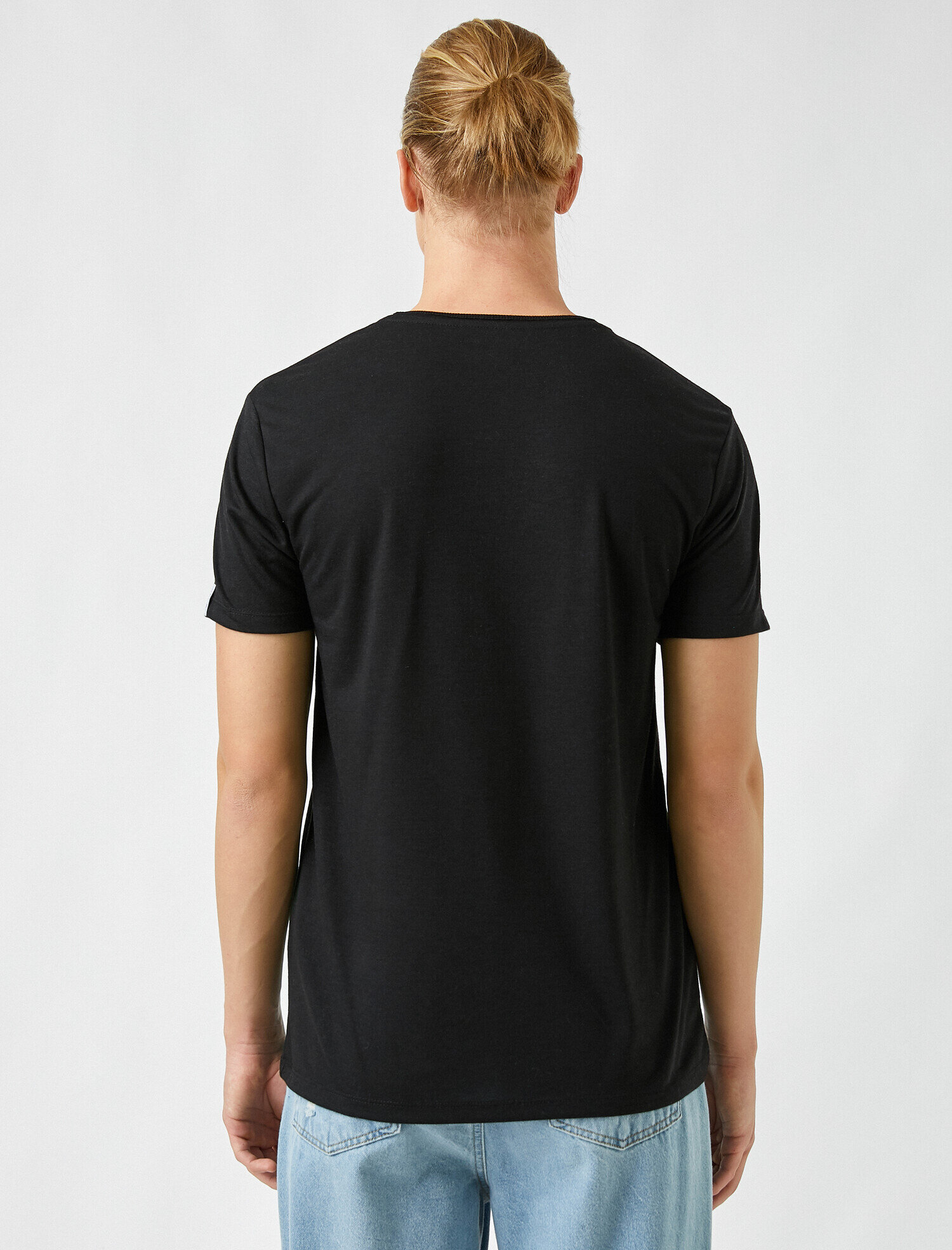 Basic Tişört Bisiklet Yaka