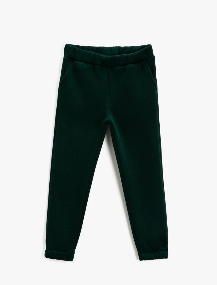 Kız Çocuk Basic Jogger Eşofman Altı Cepli