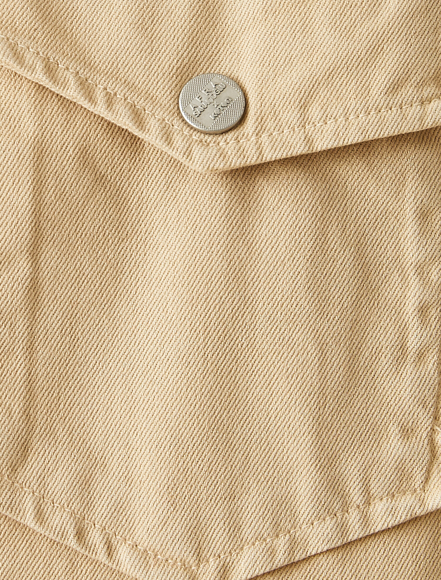   Uzun Kollu Cepli Kot Ceket