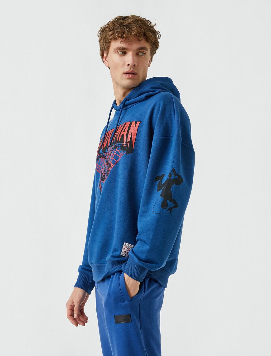   Örümcek Adam Kapüşonlu Sweatshirt Lisanslı Baskılı