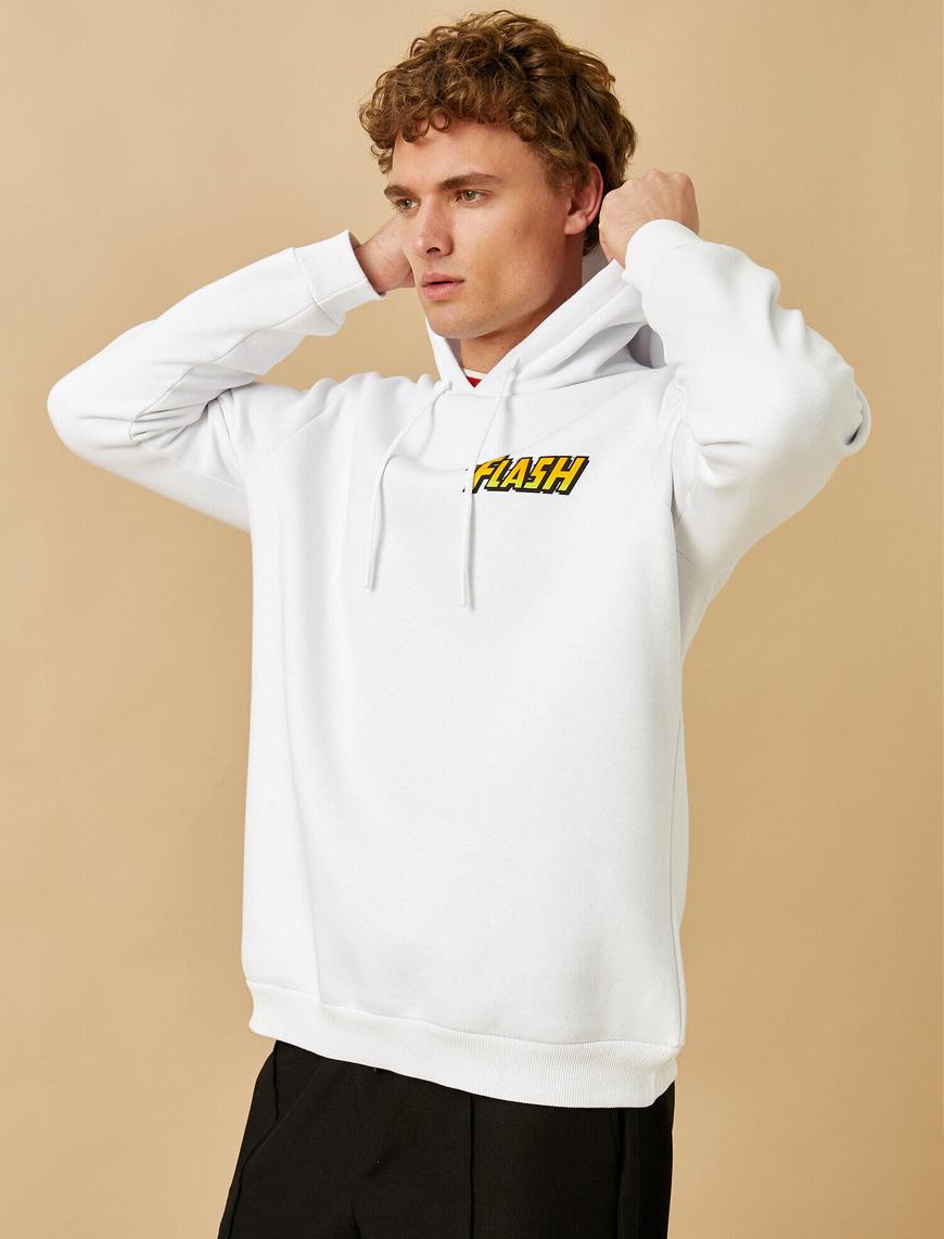   Flash Kapşonlu Sweatshirt Lisanslı Baskılı
