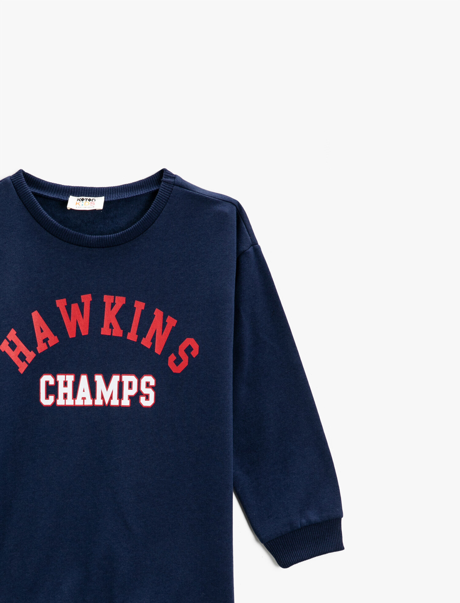 Erkek Çocuk Baskılı Bisiklet Yaka Sweatshirt Uzun Kollu