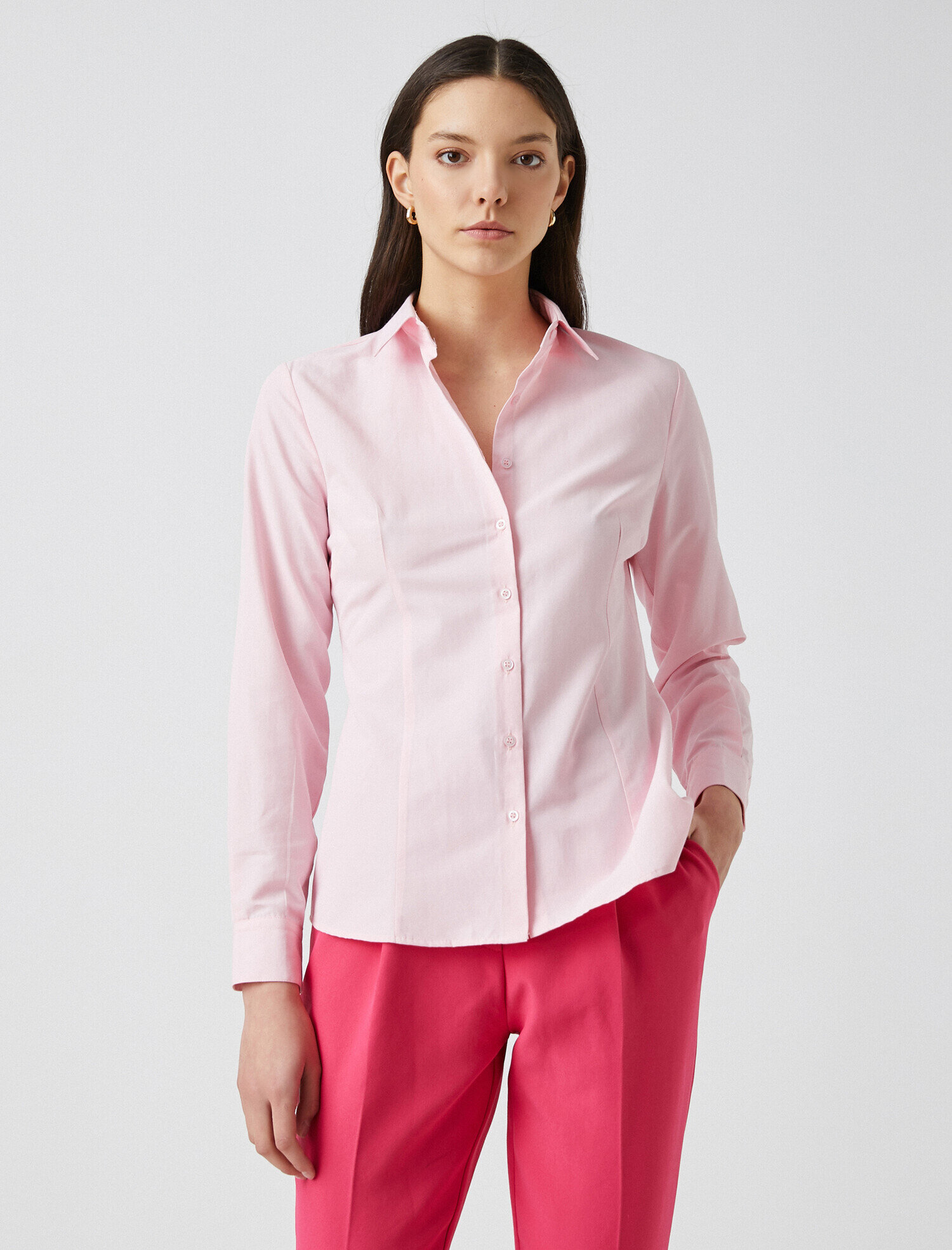   Düğmeli Gömlek Uzun Kollu