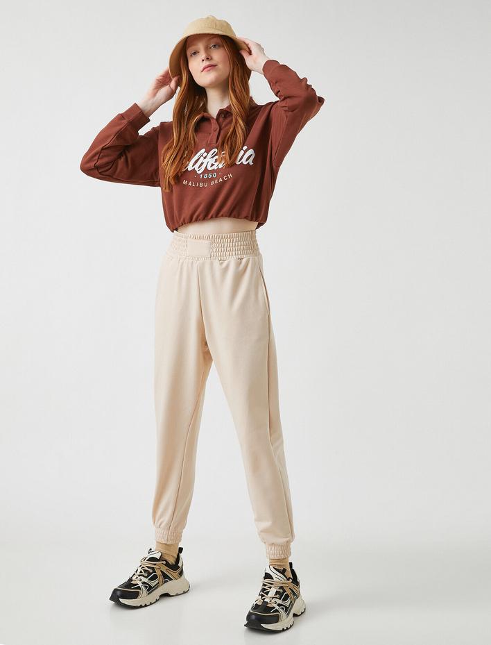  Jogger Eşofman Altı Beli Lastikli