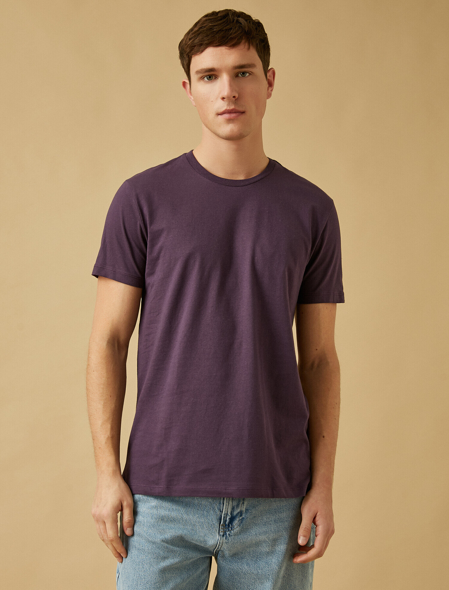   Basic Tişört Bisiklet Yaka