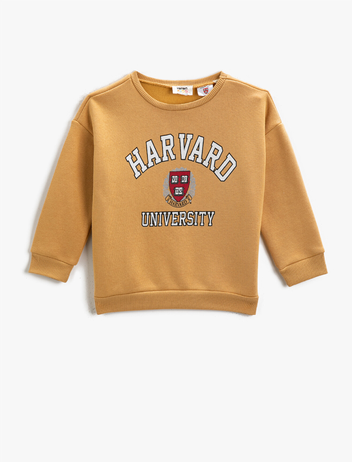 Kız Çocuk Harvard University Lisanslı Baskılı Sweatshirt Pamuklu