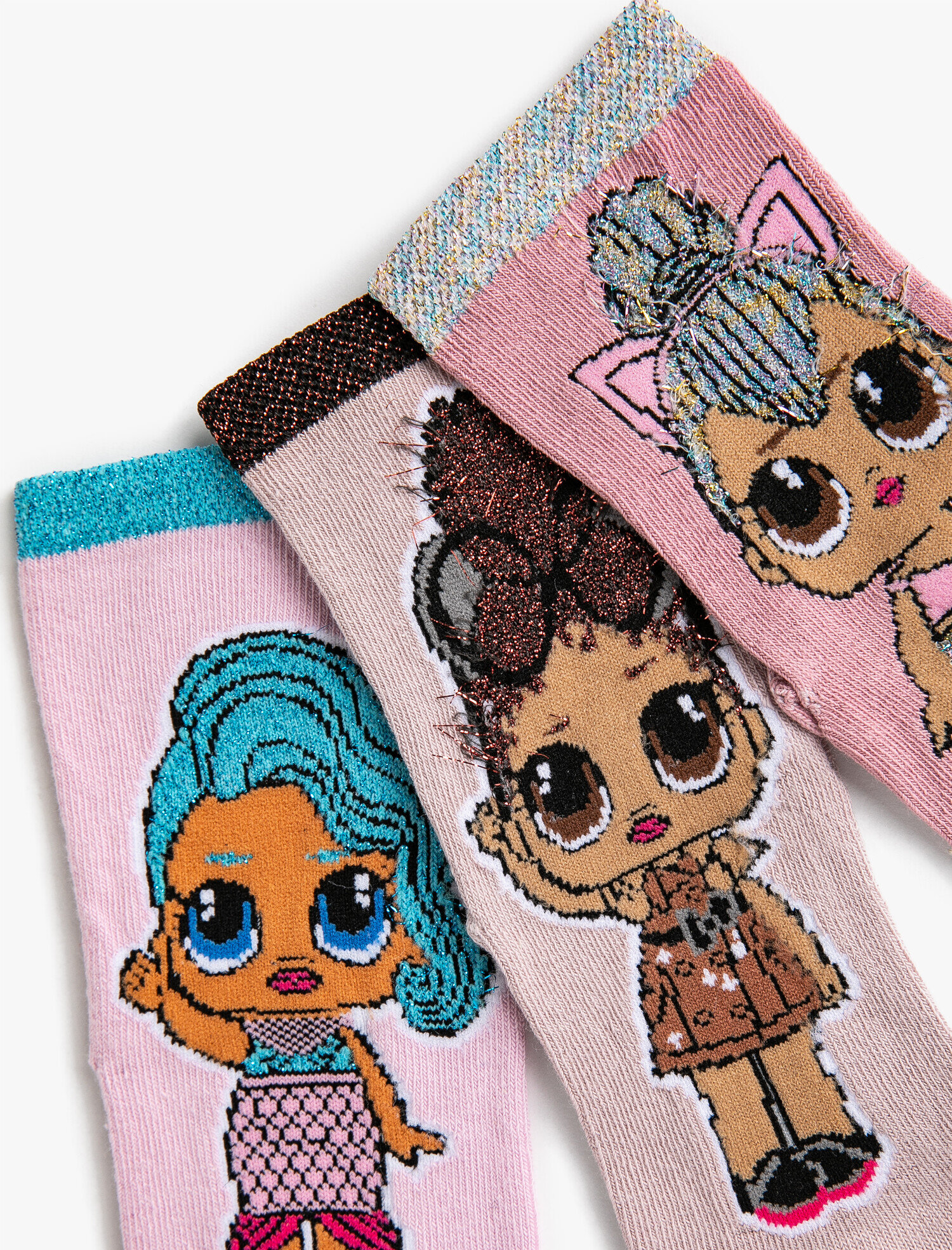  Kız Çocuk Lol Suprise Baskılı Çorap