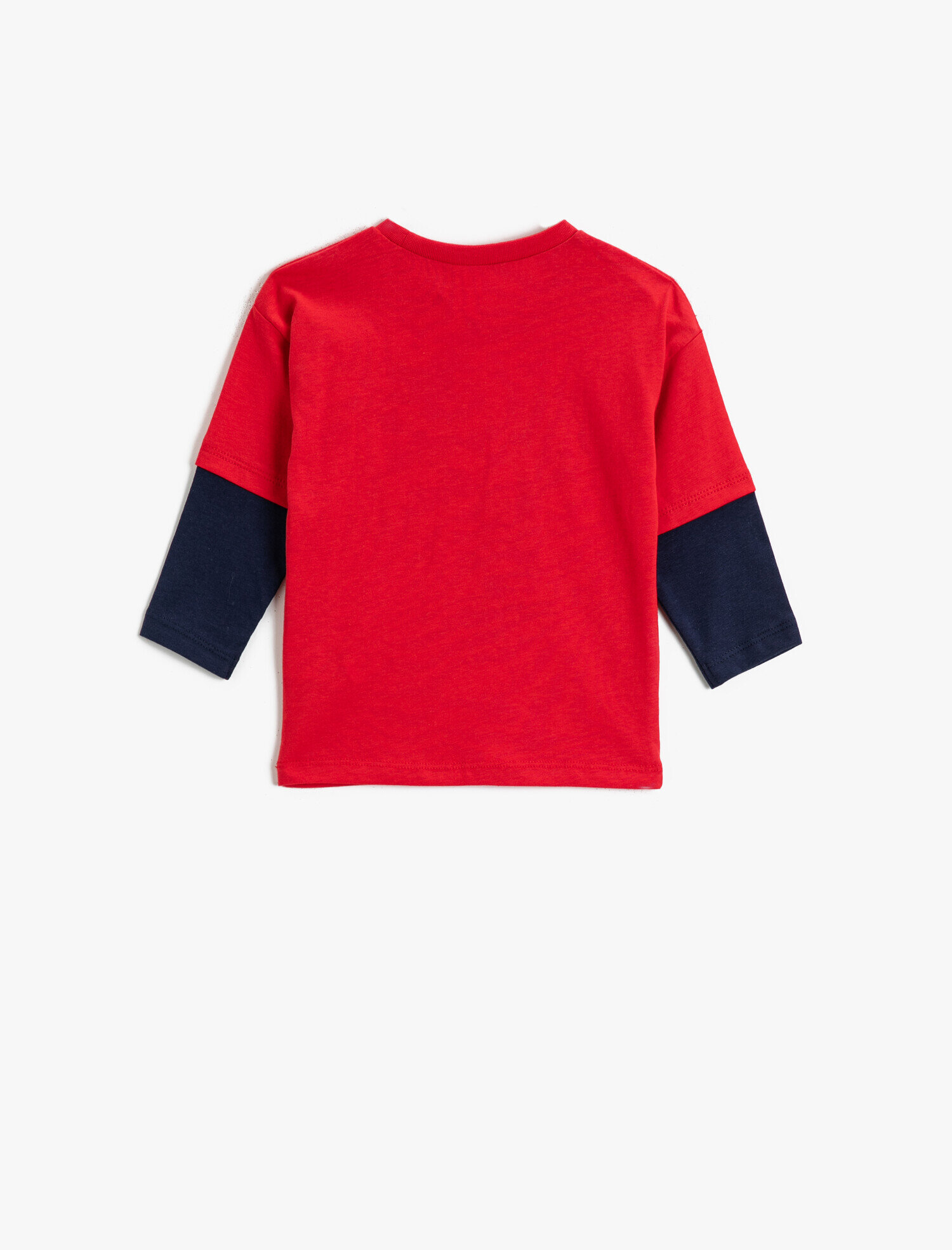  Erkek Bebek Astronot Dinozor Baskılı Tişört Uzun Kollu Pamuklu