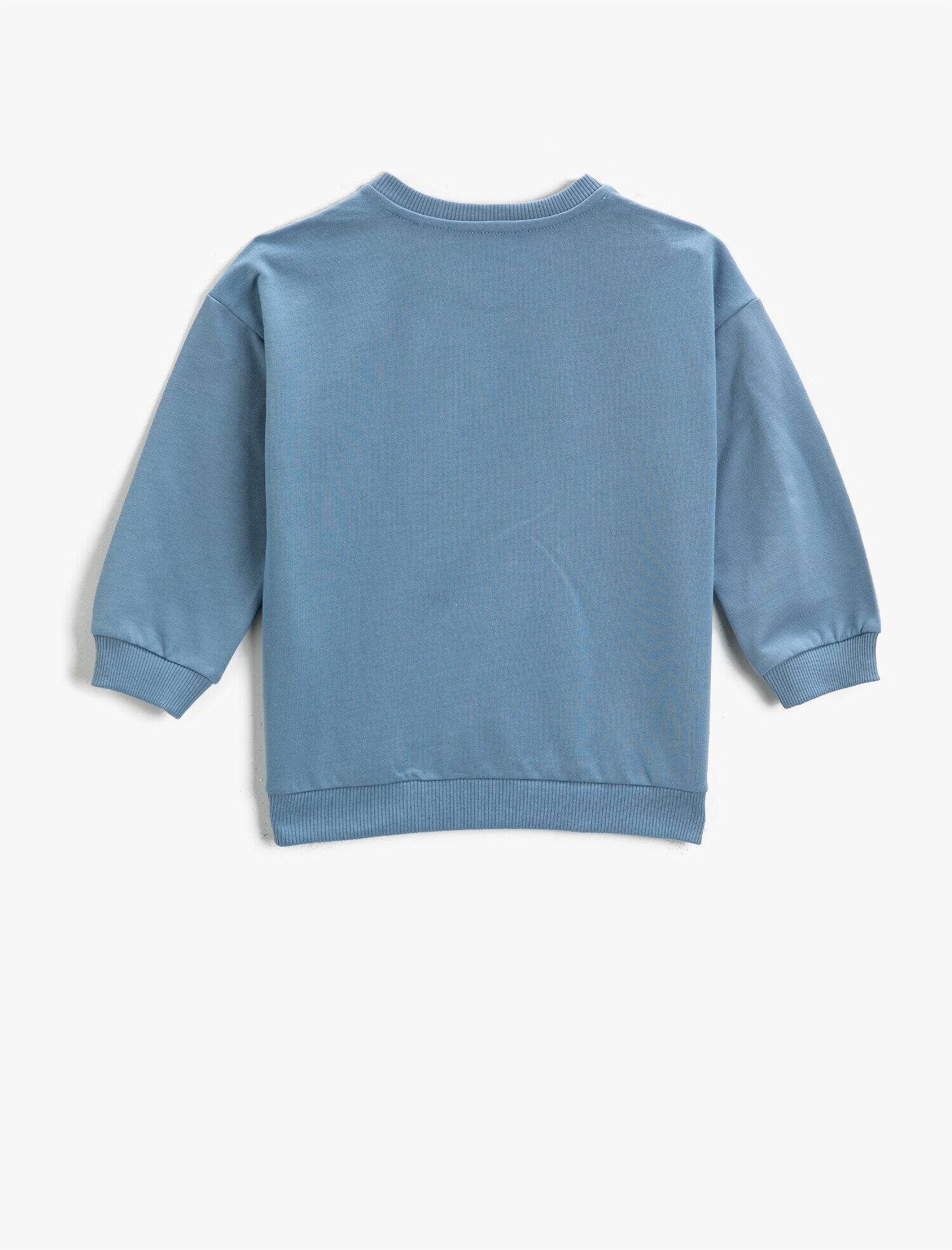  Erkek Çocuk Slogan Baskılı Uzun Kollu Sweatshirt Pamuklu