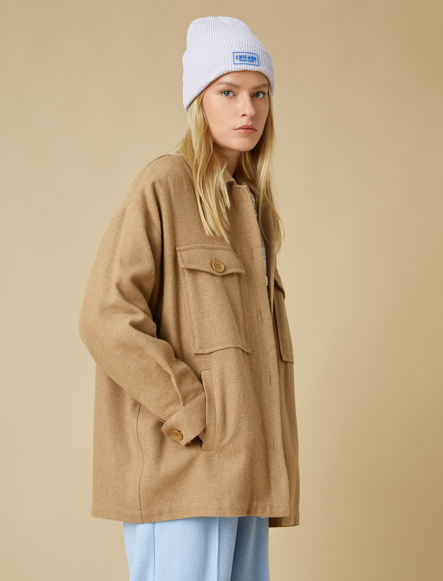   Oversize Uzun Kollu Gömlek