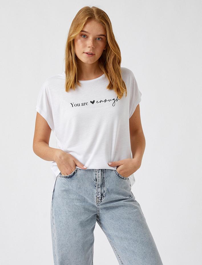  Baskılı Kısa Kollu Tişört