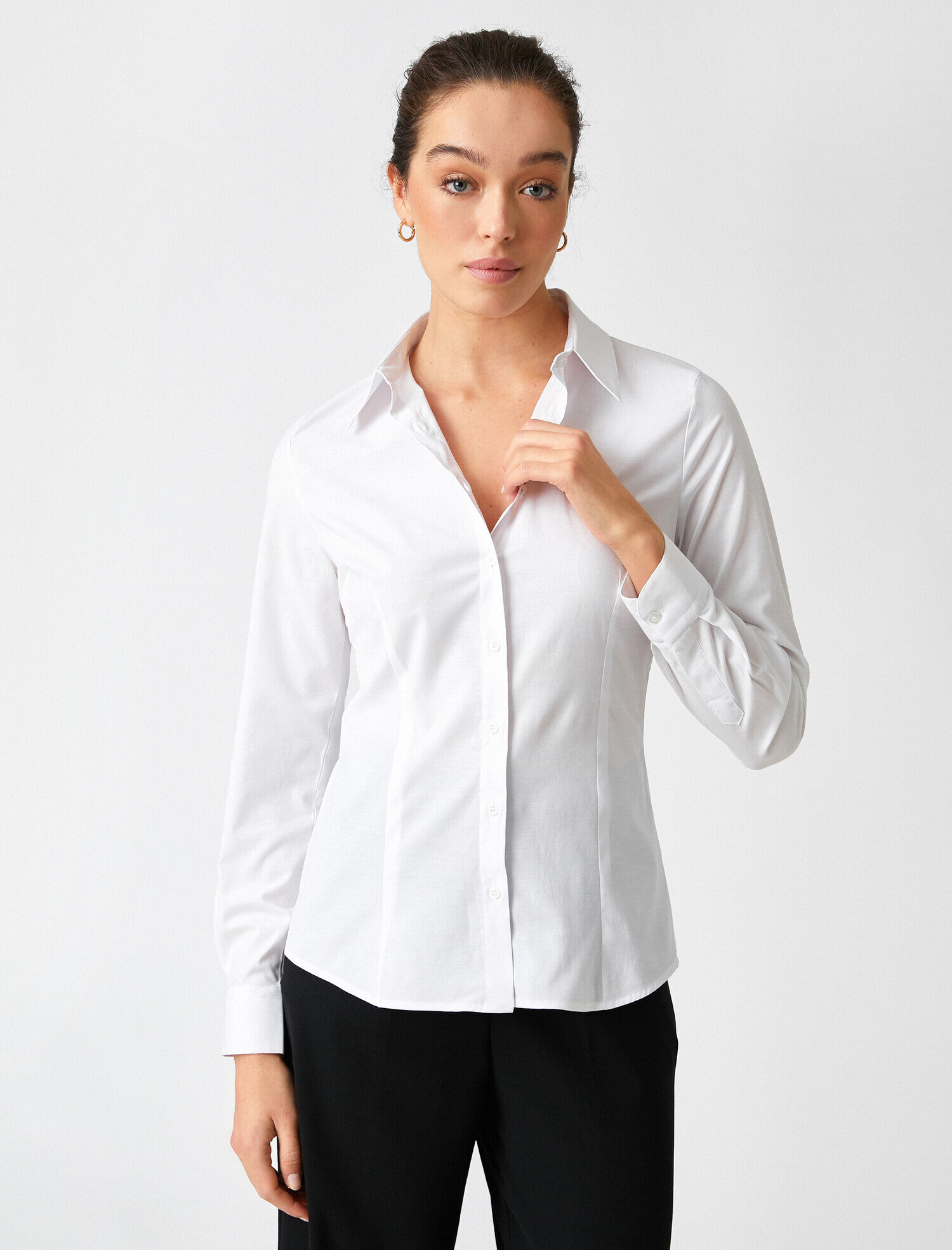   Pamuklu Basic Gömlek Uzun Kollu