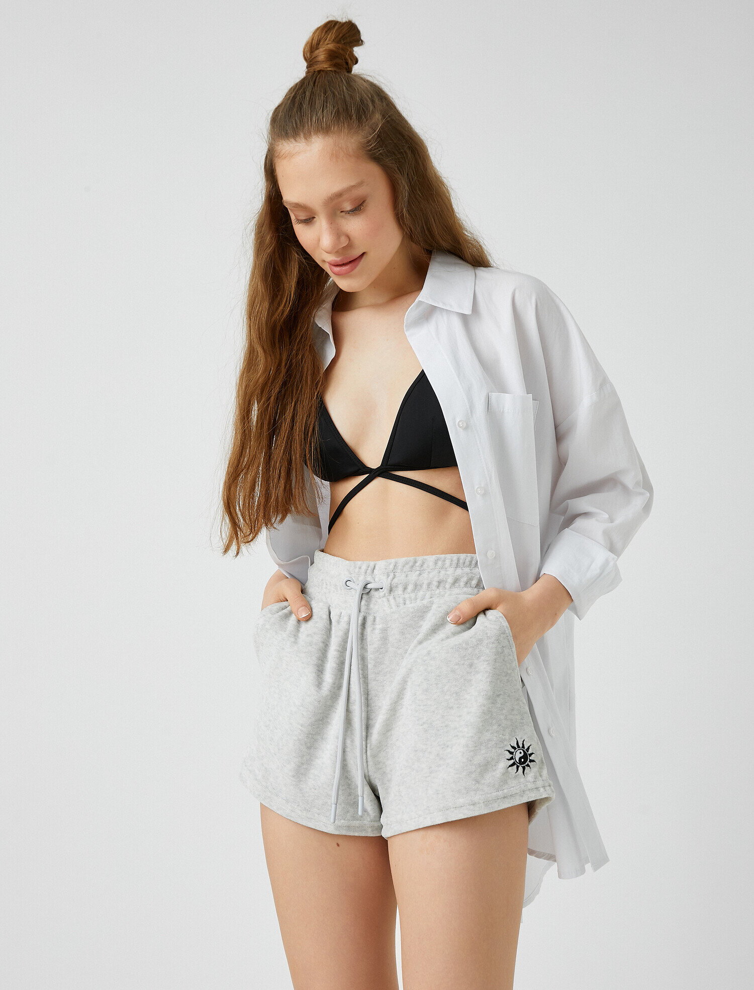   Yüksek Bel Mini Şort