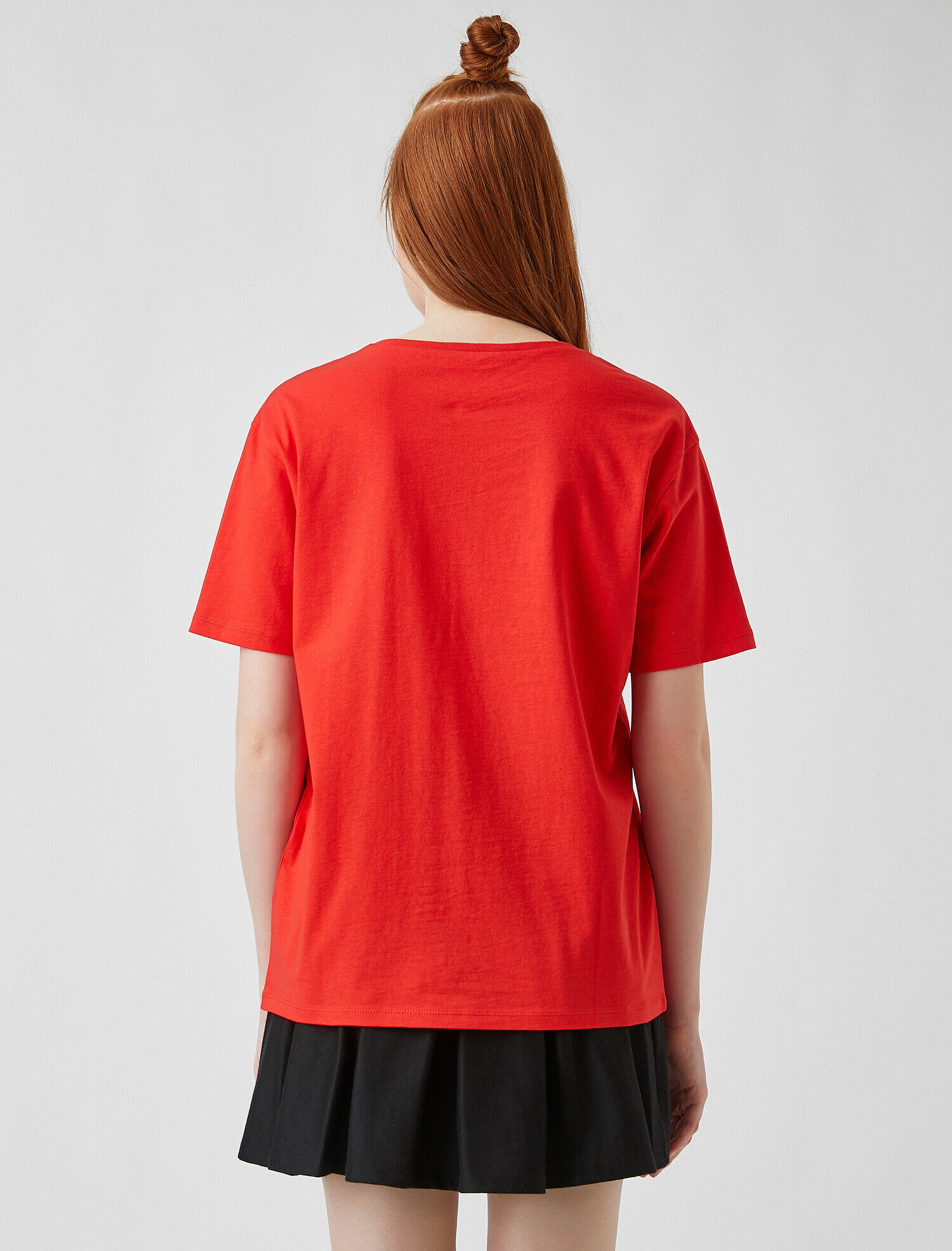   Baskılı Kısa Kollu Pamuklu Tişört