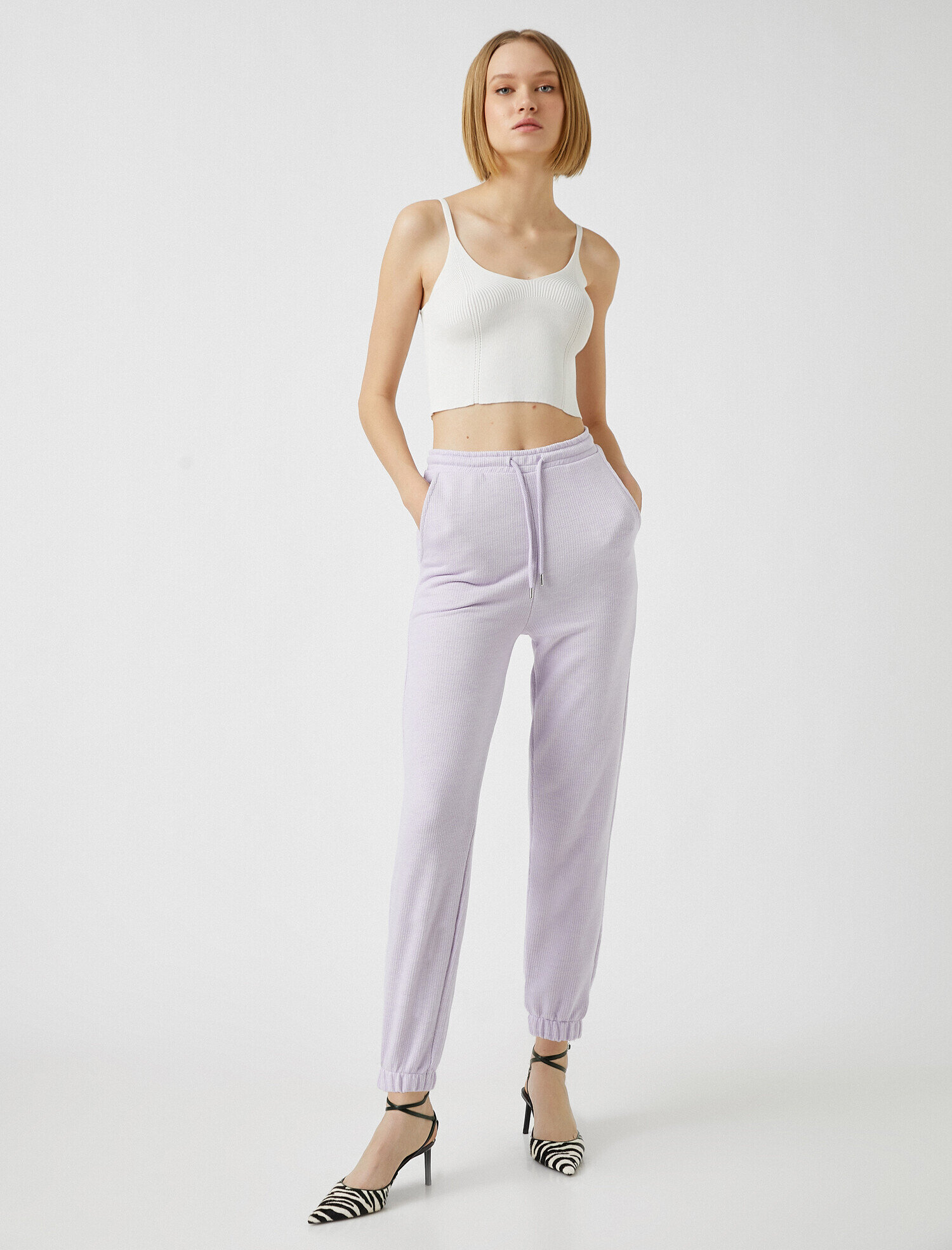   Beli Lastikli Jogger Eşofman Altı