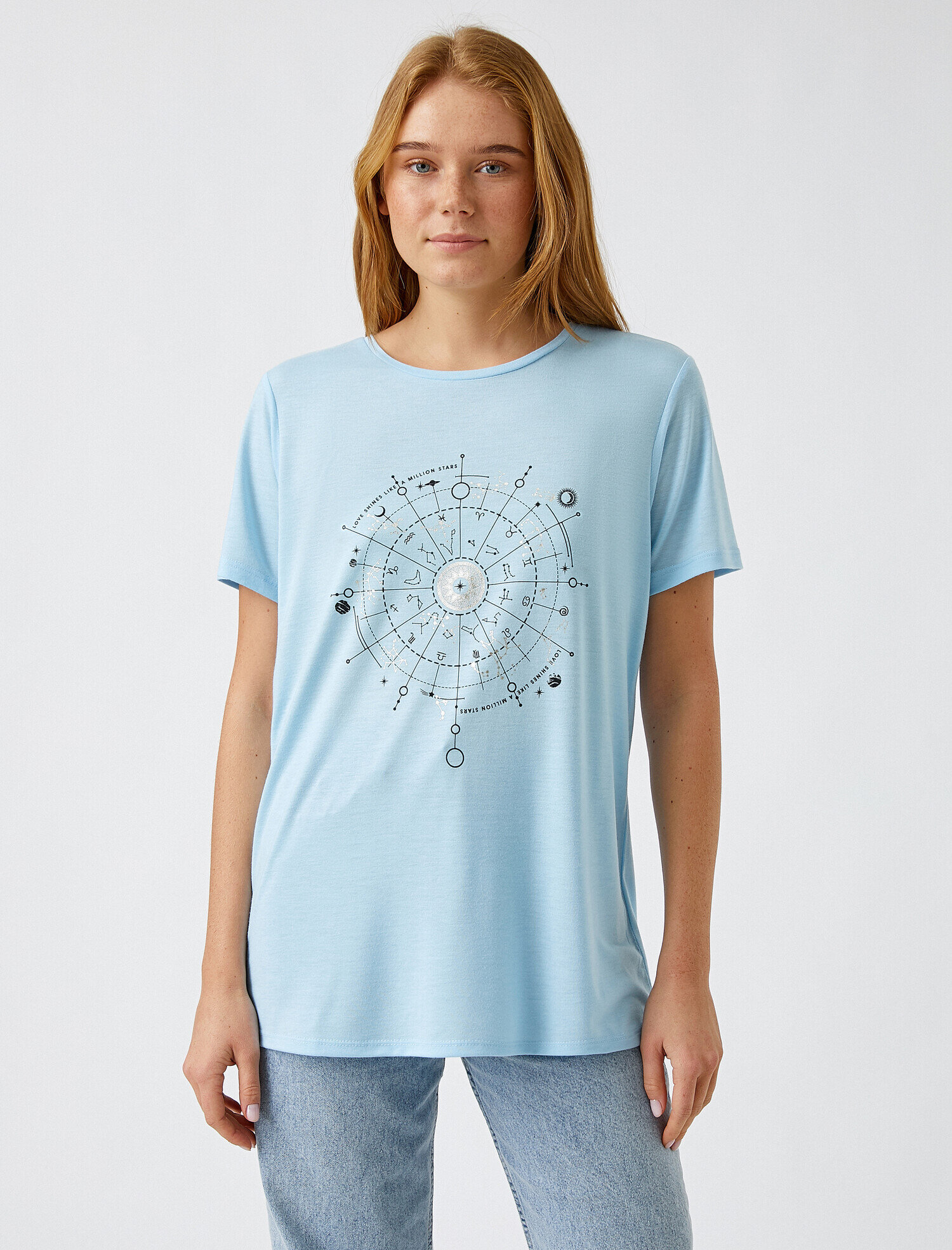 Baskılı Kısa Kollu Tişört