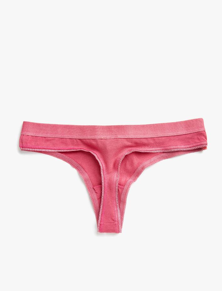  Pamuklu Düşük Bel String Külot