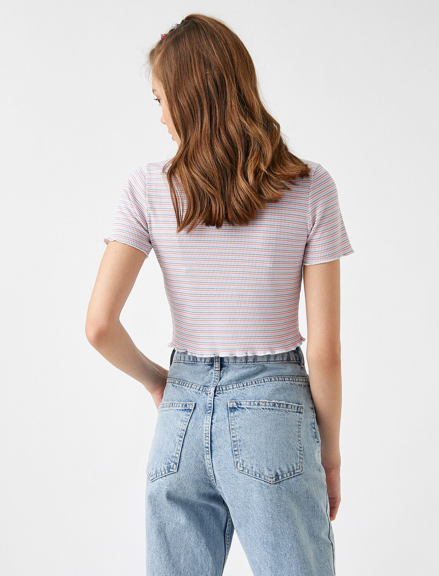   Kısa Kollu Basic Crop Tişört