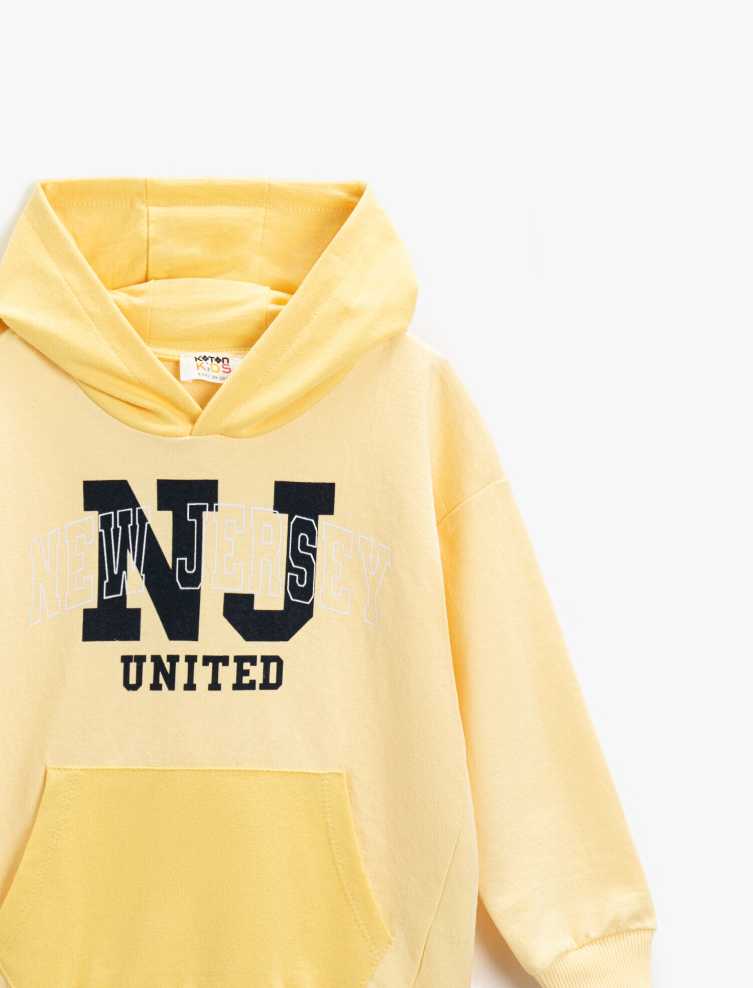  Erkek Çocuk Baskılı Kanguru Cepli Kapüşonlu Sweatshirt